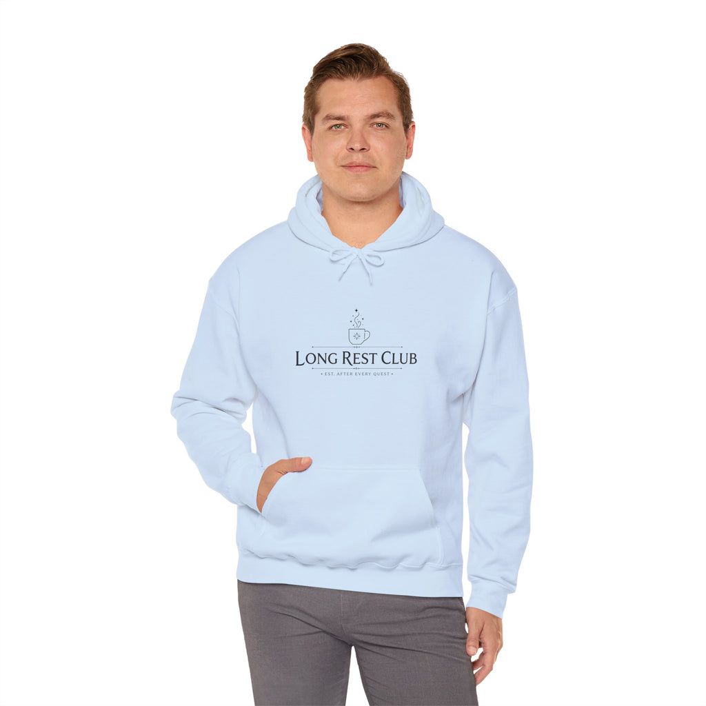 Long Rest Club – Est. After Every Quest | Fantasy RPG Hoodie