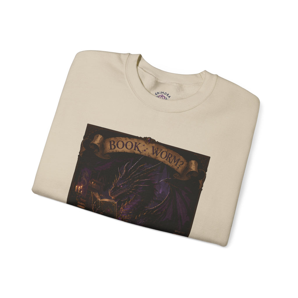 Book Worm? I Am a Book Dragon, Fantasy Reader Sweatshirt