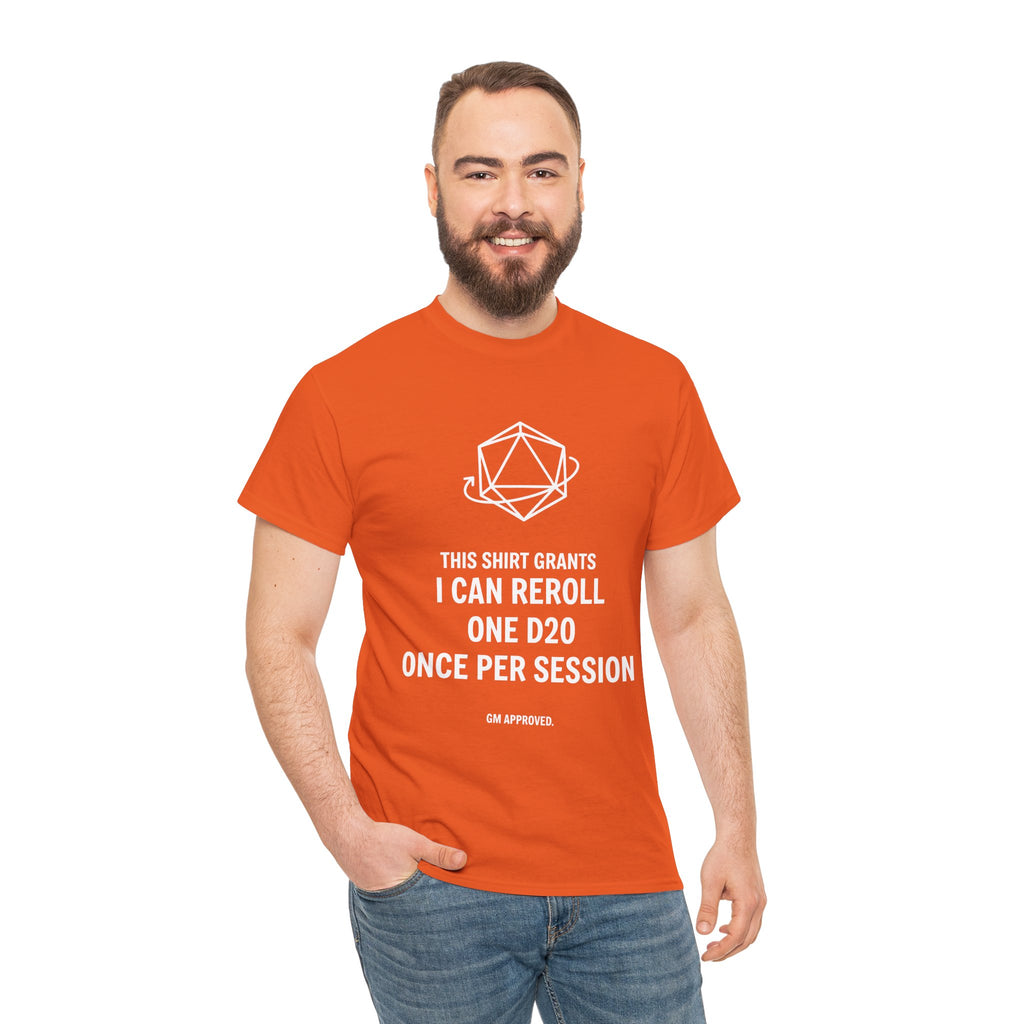 Reroll T-shirt | RPG Personalizable T-shirt