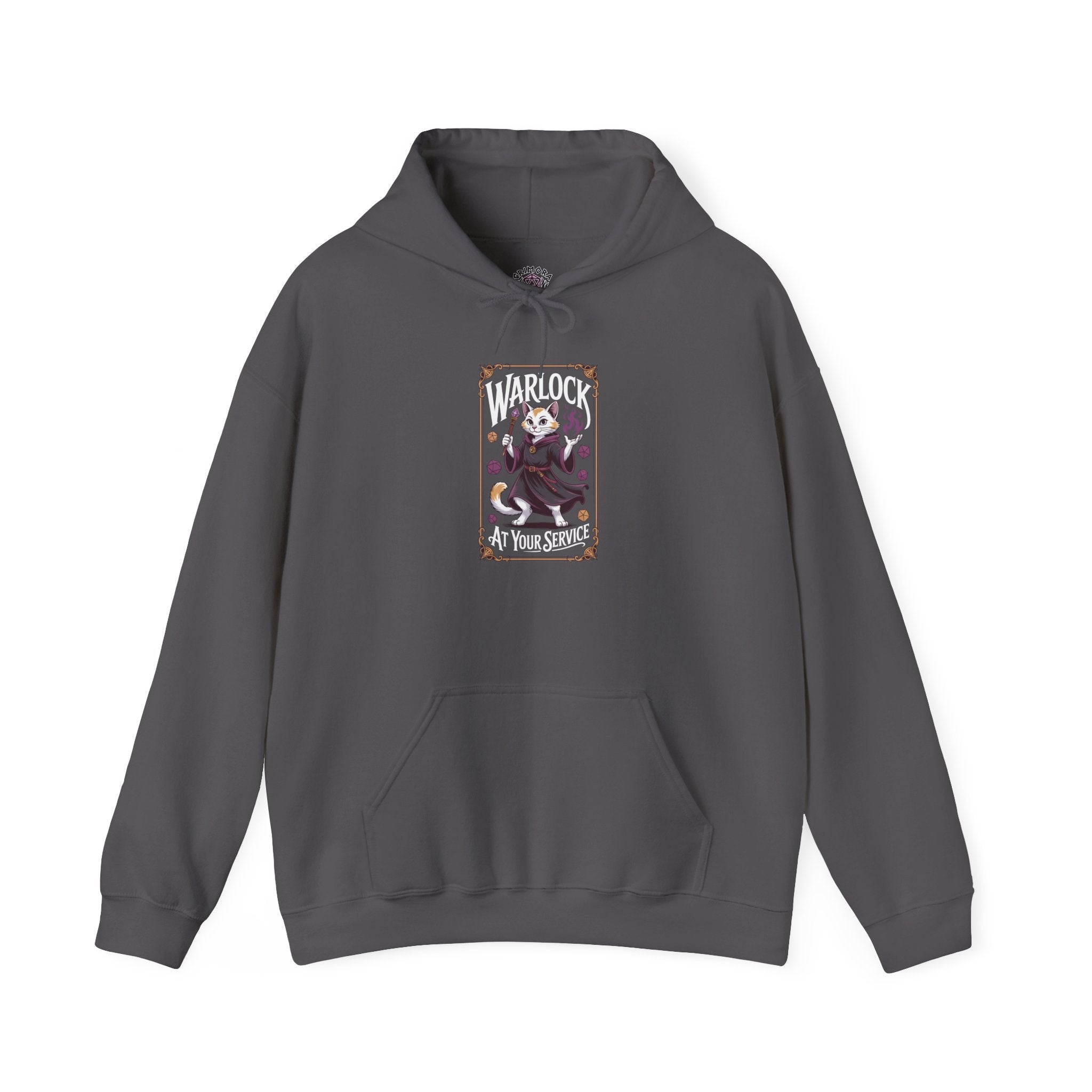 Warlock Cat at Your Serivece D&D Hoodie | Cat Lover RPG Gift