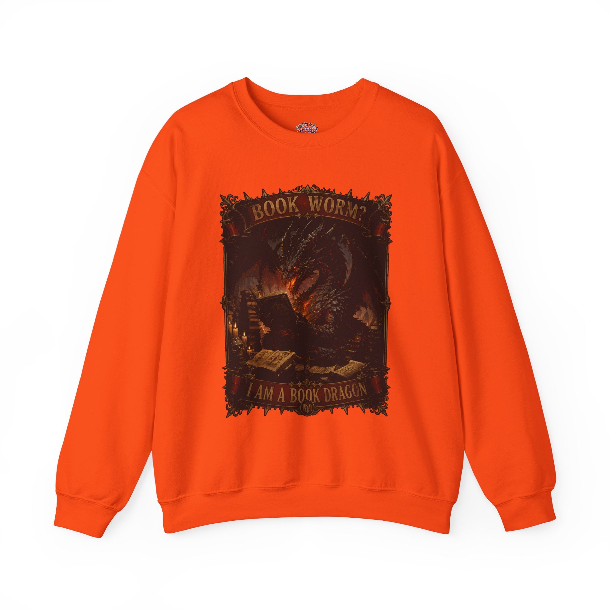 Book Worm? I Am a Book Dragon, Fantasy Reader Sweatshirt