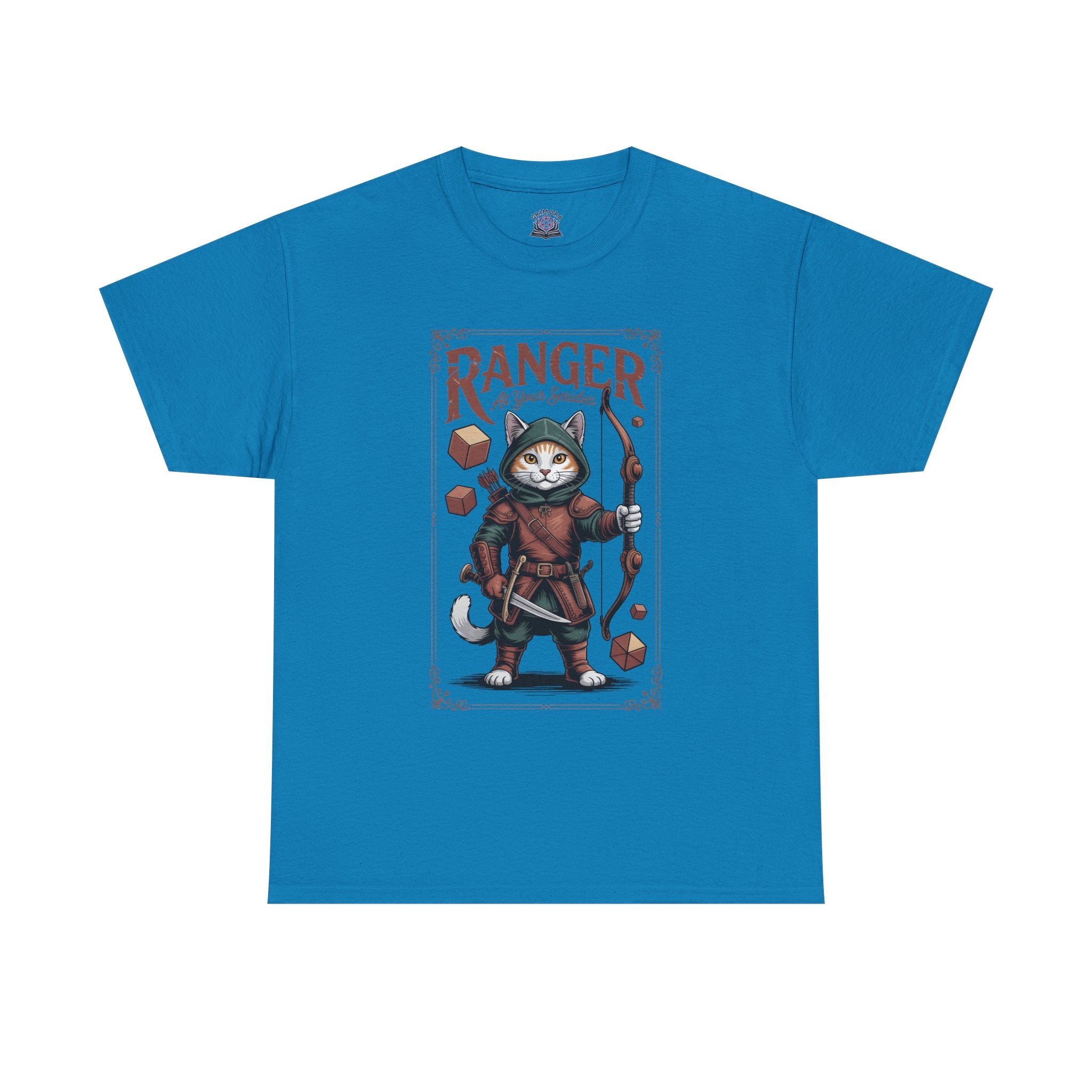 Ranger Cat at Your Serivece D&D T-shirt | Cat Lover RPG Gift