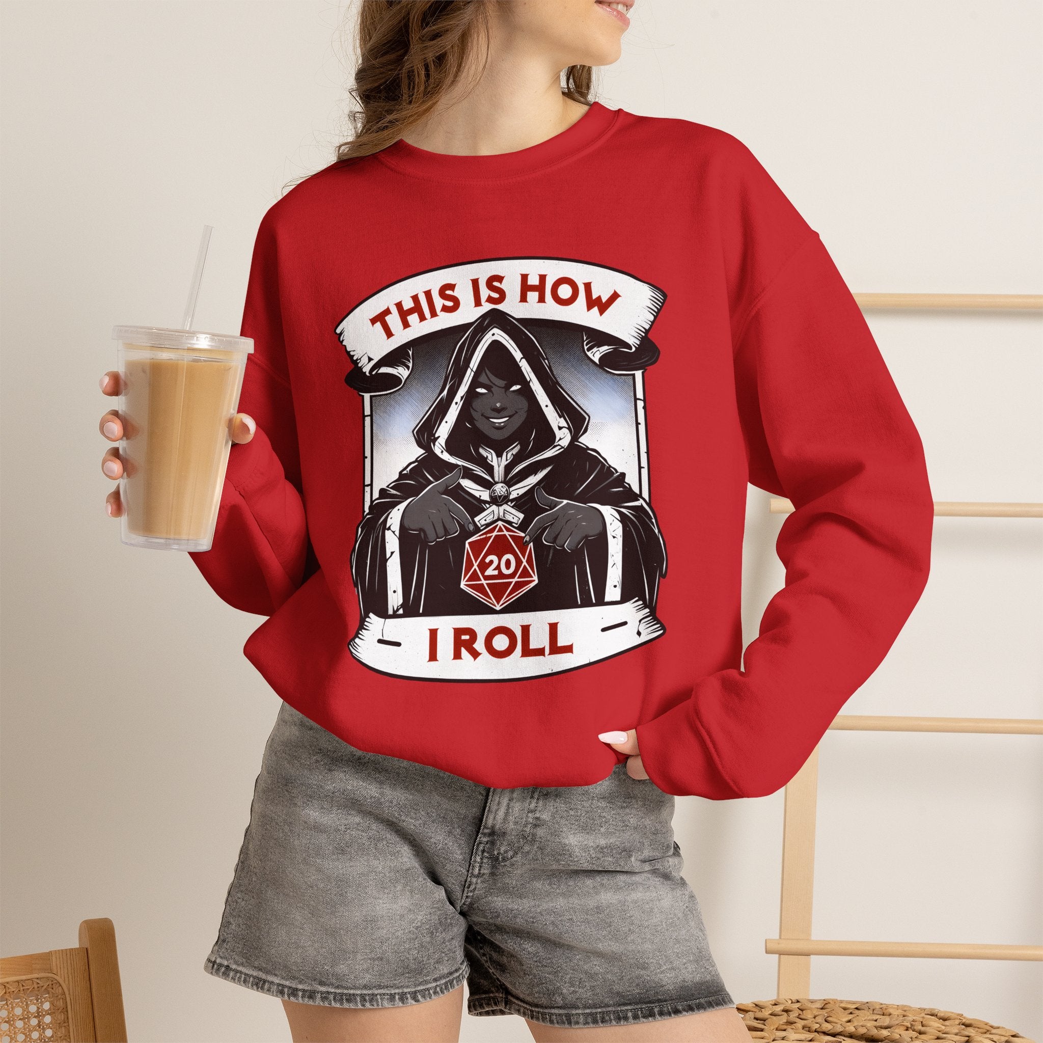 This Is How I Roll D20 Sweatshirt