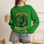 Book Worm? I Am a Book Dragon, Fantasy Reader Sweatshirt