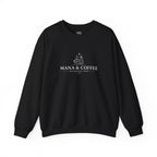 Mana & Coffee – Recharge Here | Fantasy Coffee Sweatshirt | RPG Gamer Sweatshirt