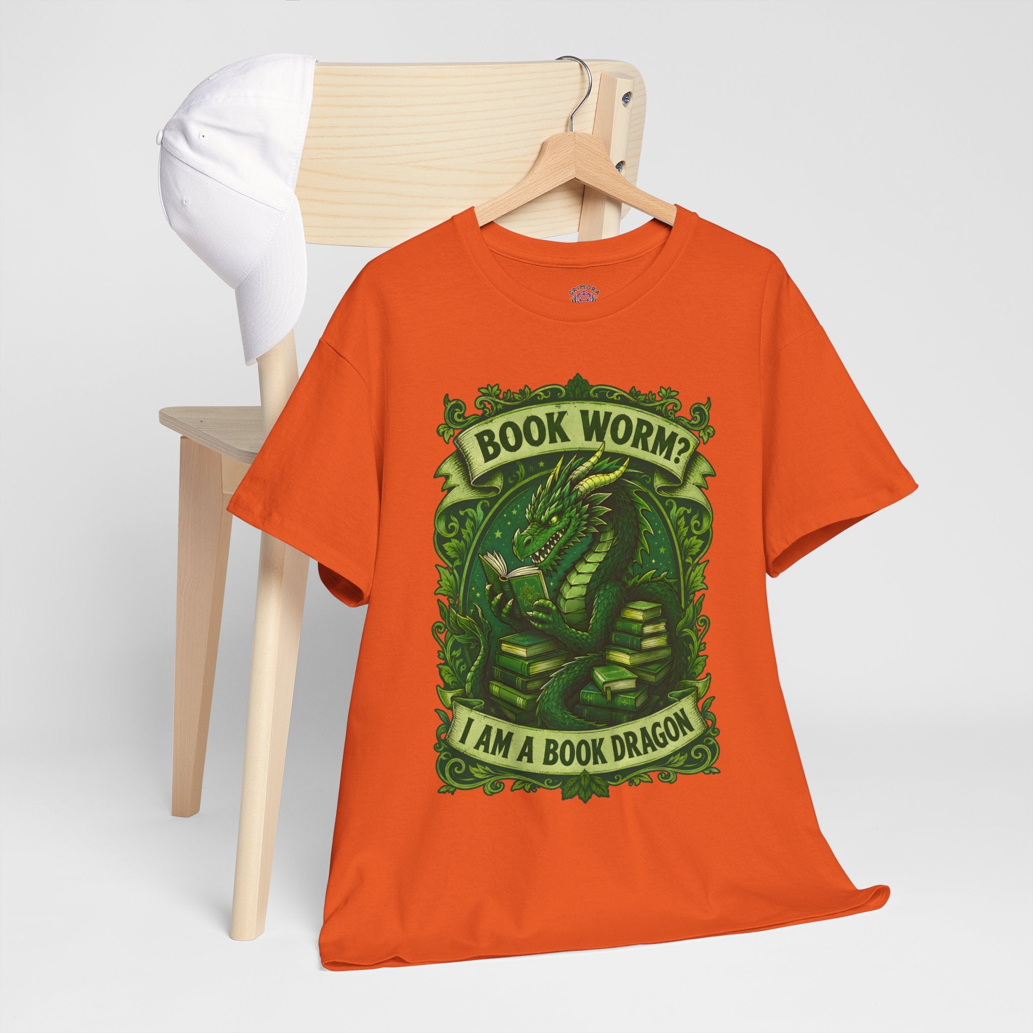 Book Worm? I Am a Book Dragon, Fantasy Reader T-shirt