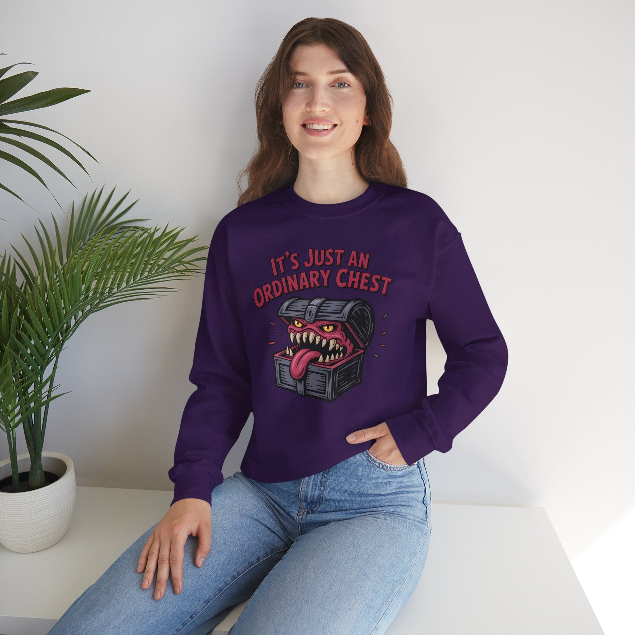 "It's Just An Ordinary Chest" — Mimic monster Sweatshirt