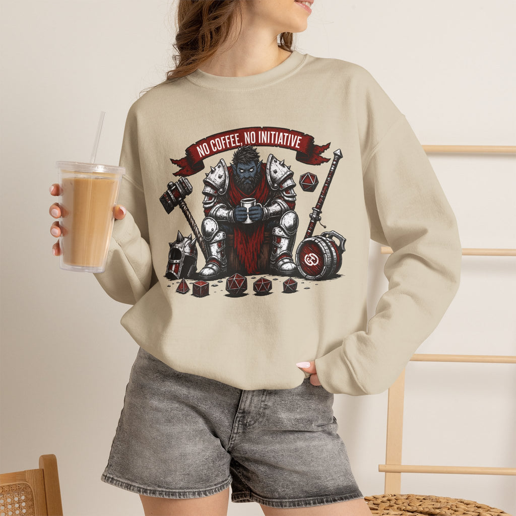 No Coffee, No Initiative | Fantasy RPG Sweatshirt