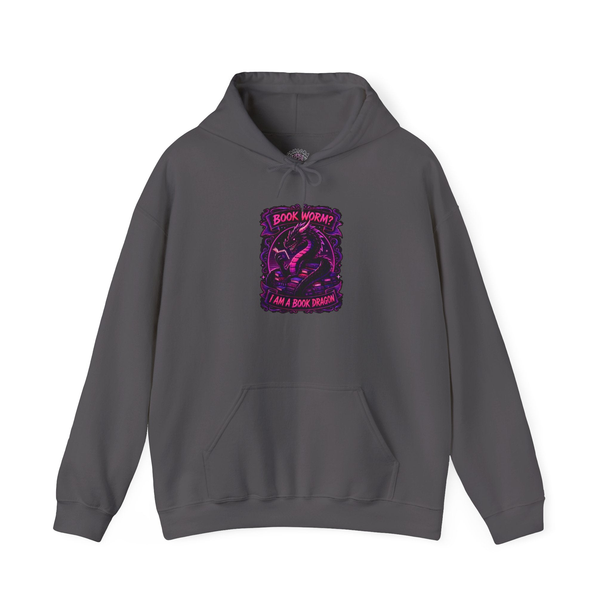 Book Worm? I Am a Book Dragon, Fantasy Reader Hoodie