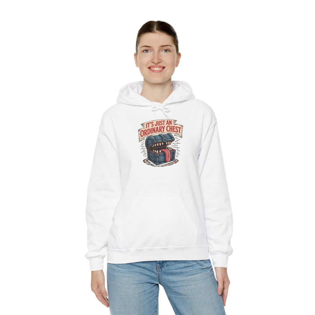 "It's Just An Ordinary Chest" — Mimic monster Hoodie