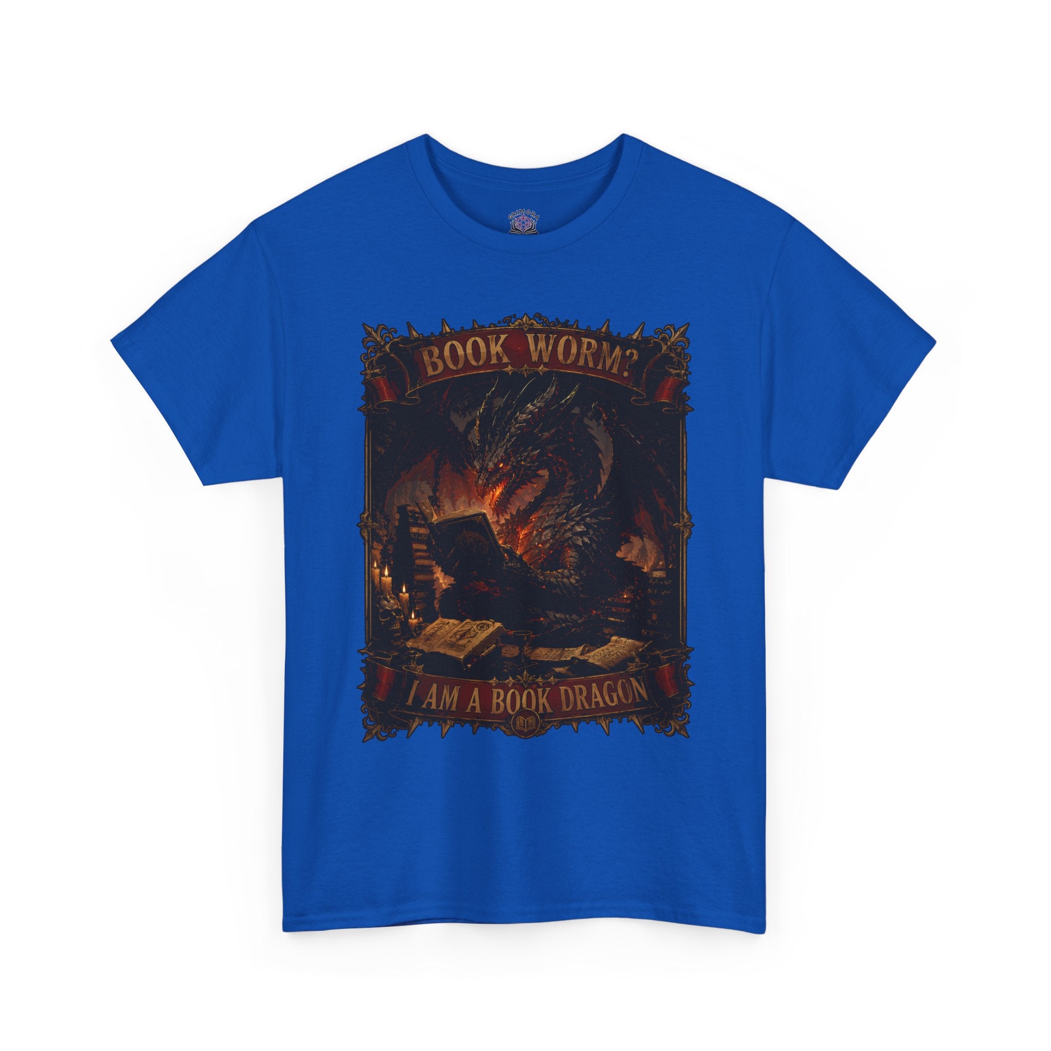 Book Worm? I Am a Book Dragon, Fantasy Reader T-shirt