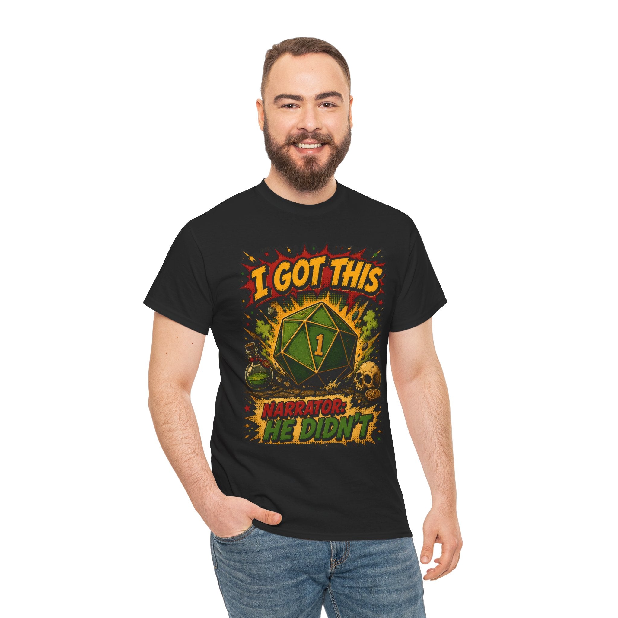D20 roll, natural 1 T-shirt