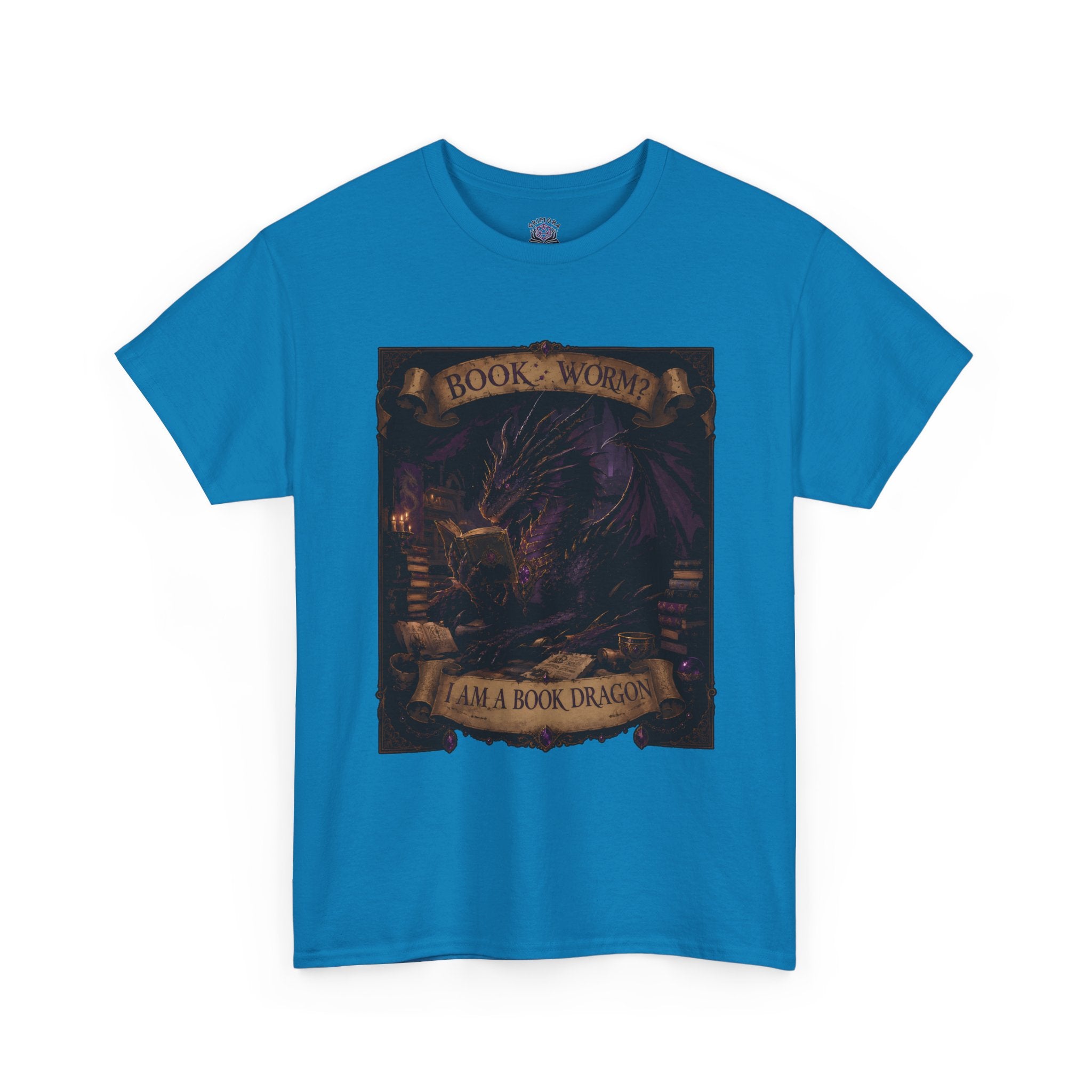 Book Worm? I Am a Book Dragon, Fantasy Reader T-shirt