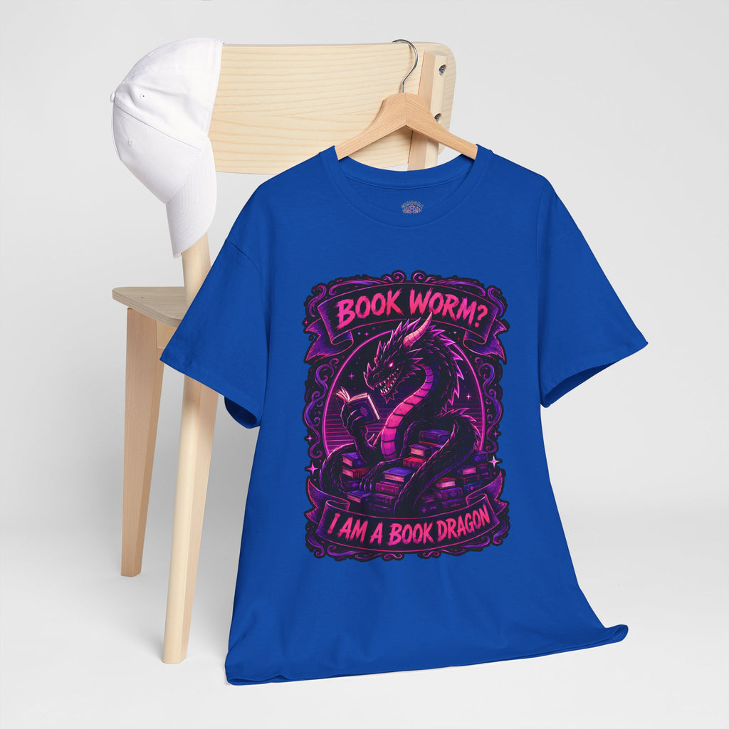 Book Worm? I Am a Book Dragon, Fantasy Reader T-shirt