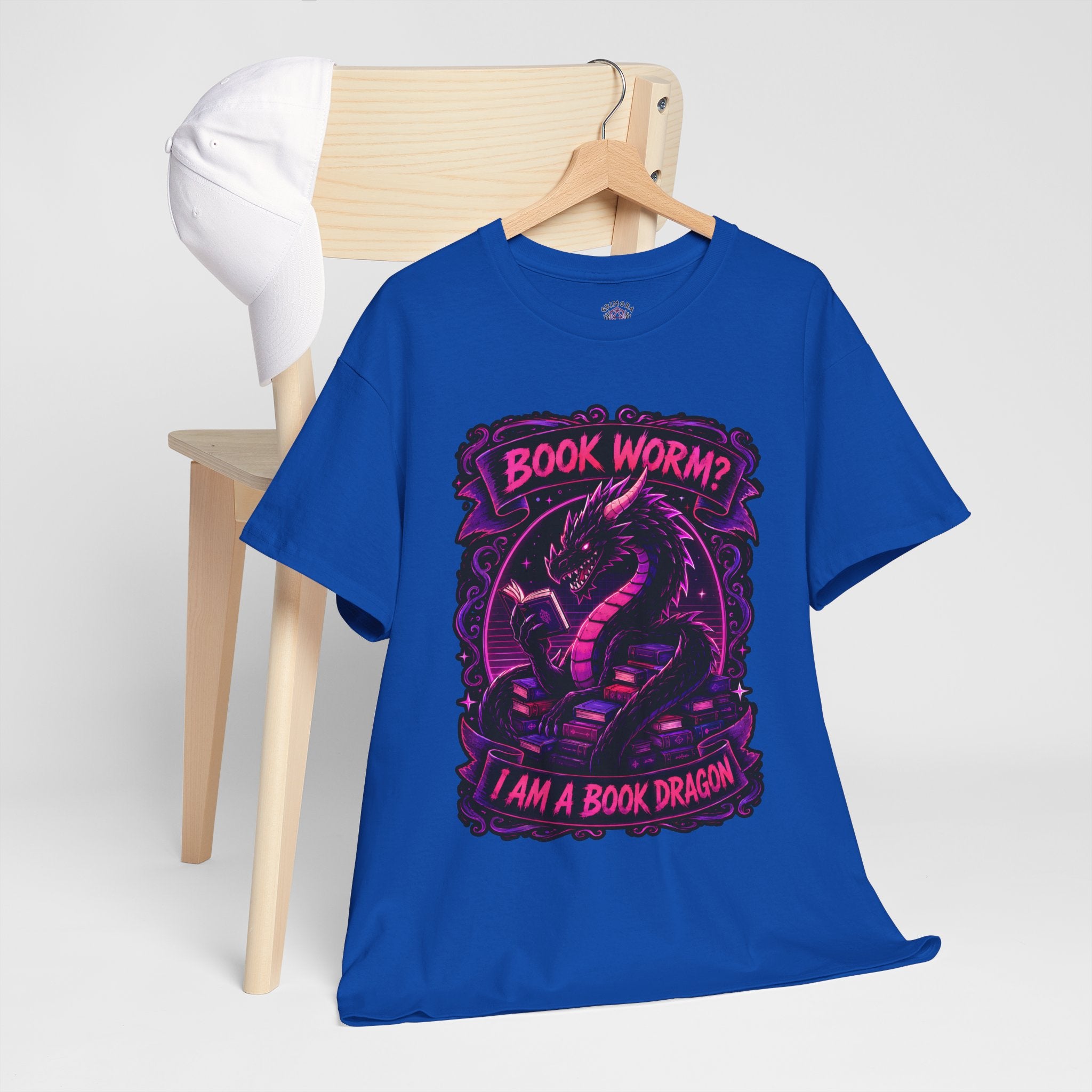 Book Worm? I Am a Book Dragon, Fantasy Reader T-shirt