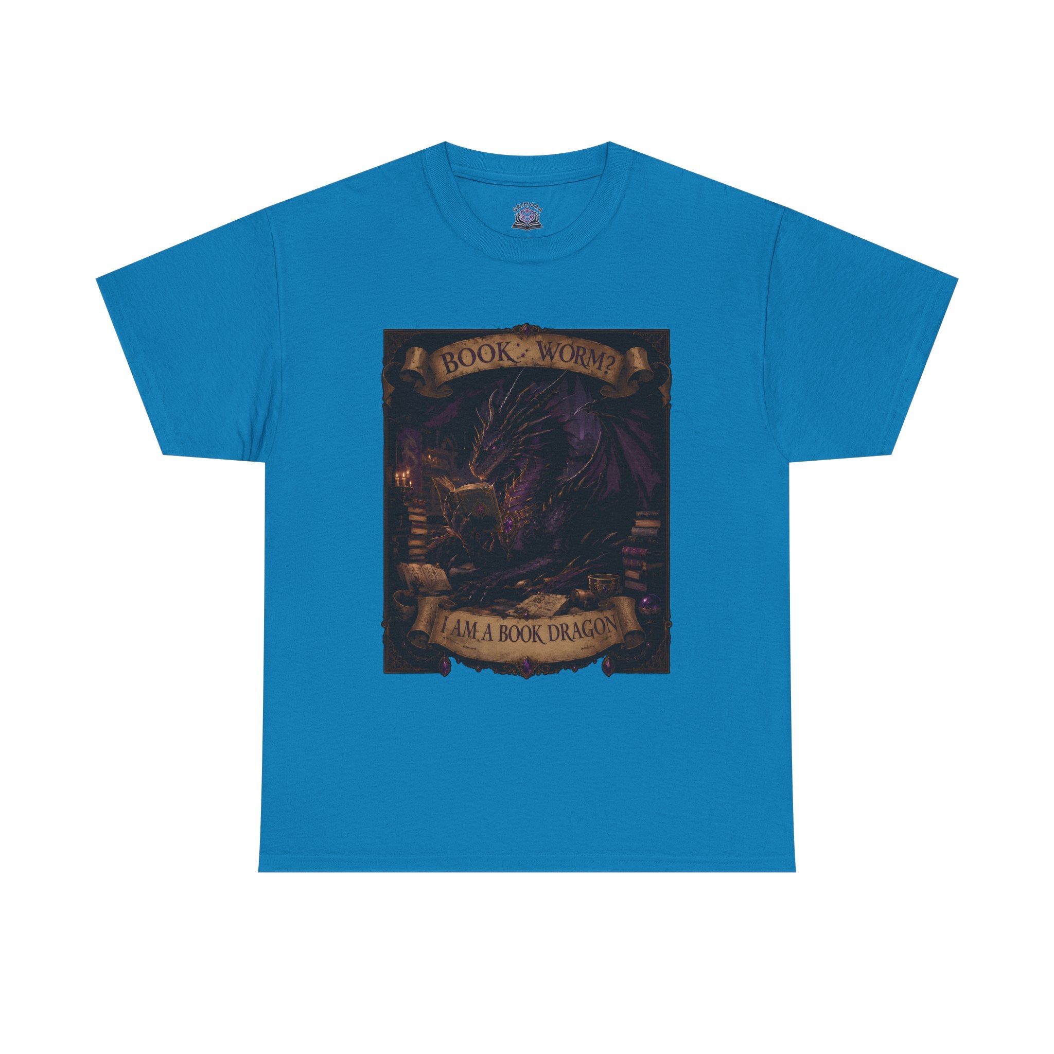Book Worm? I Am a Book Dragon, Fantasy Reader T-shirt