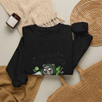 Feral But Free Crewneck Sweatshirt | chaotic-quirky, unhinged millennial burnout