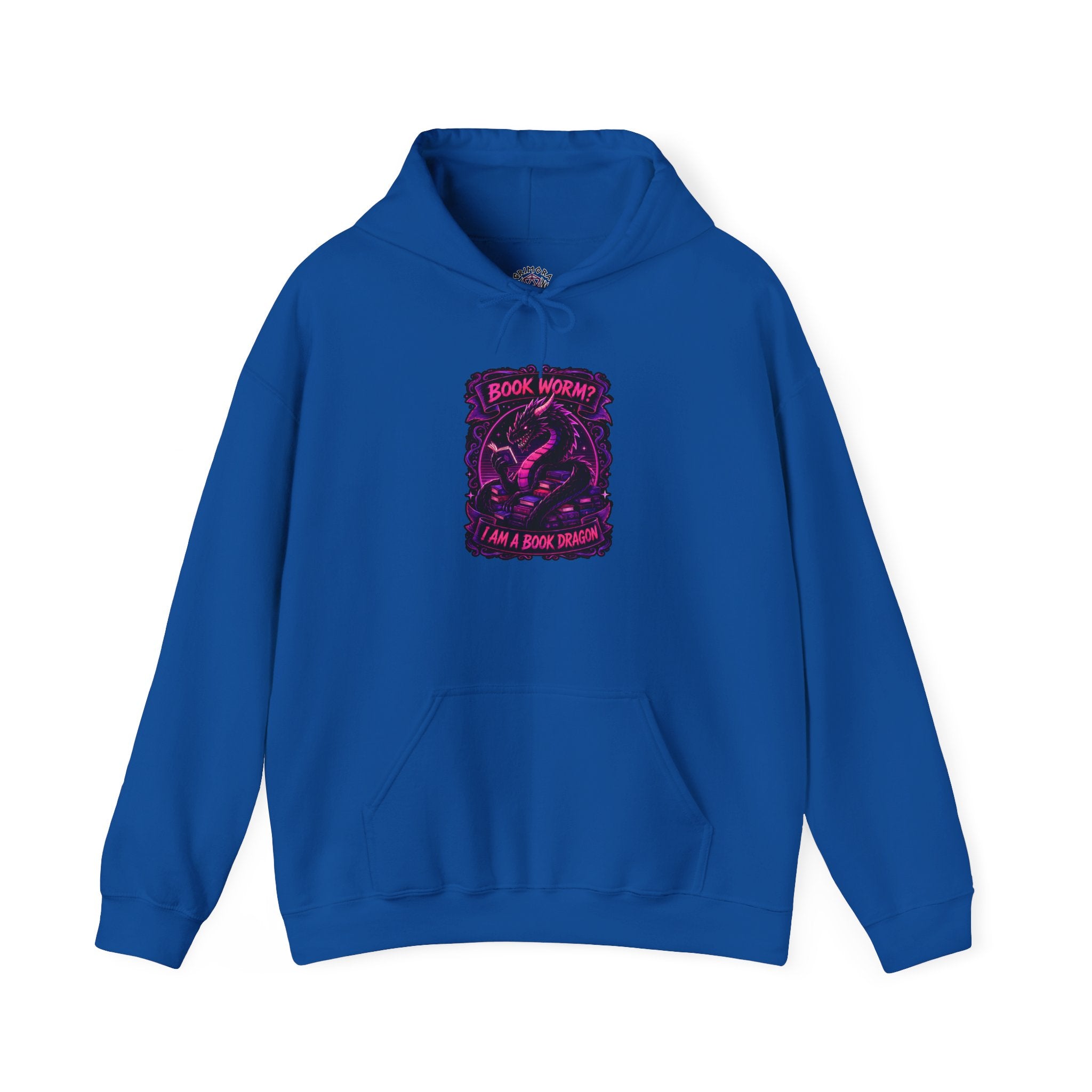 Book Worm? I Am a Book Dragon, Fantasy Reader Hoodie