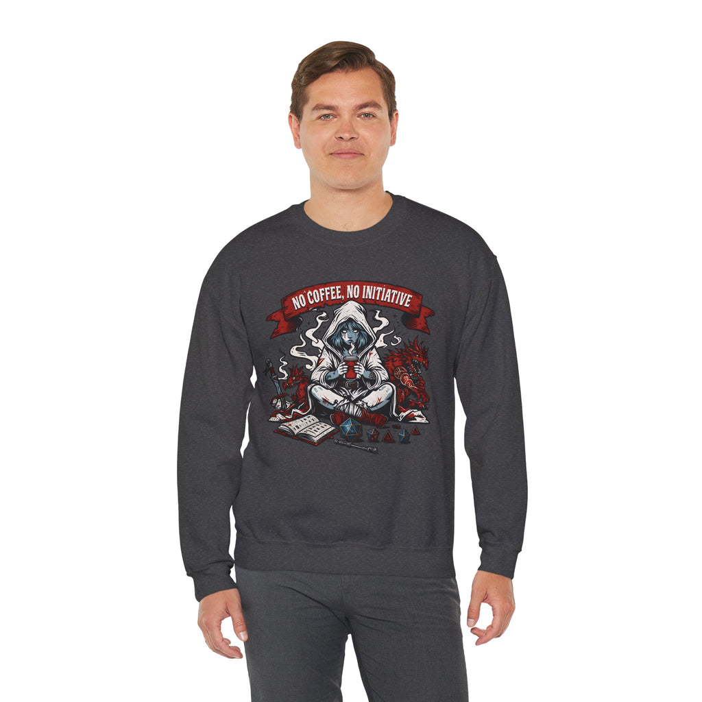 No Coffee, No Initiative | Fantasy RPG Sweatshirt