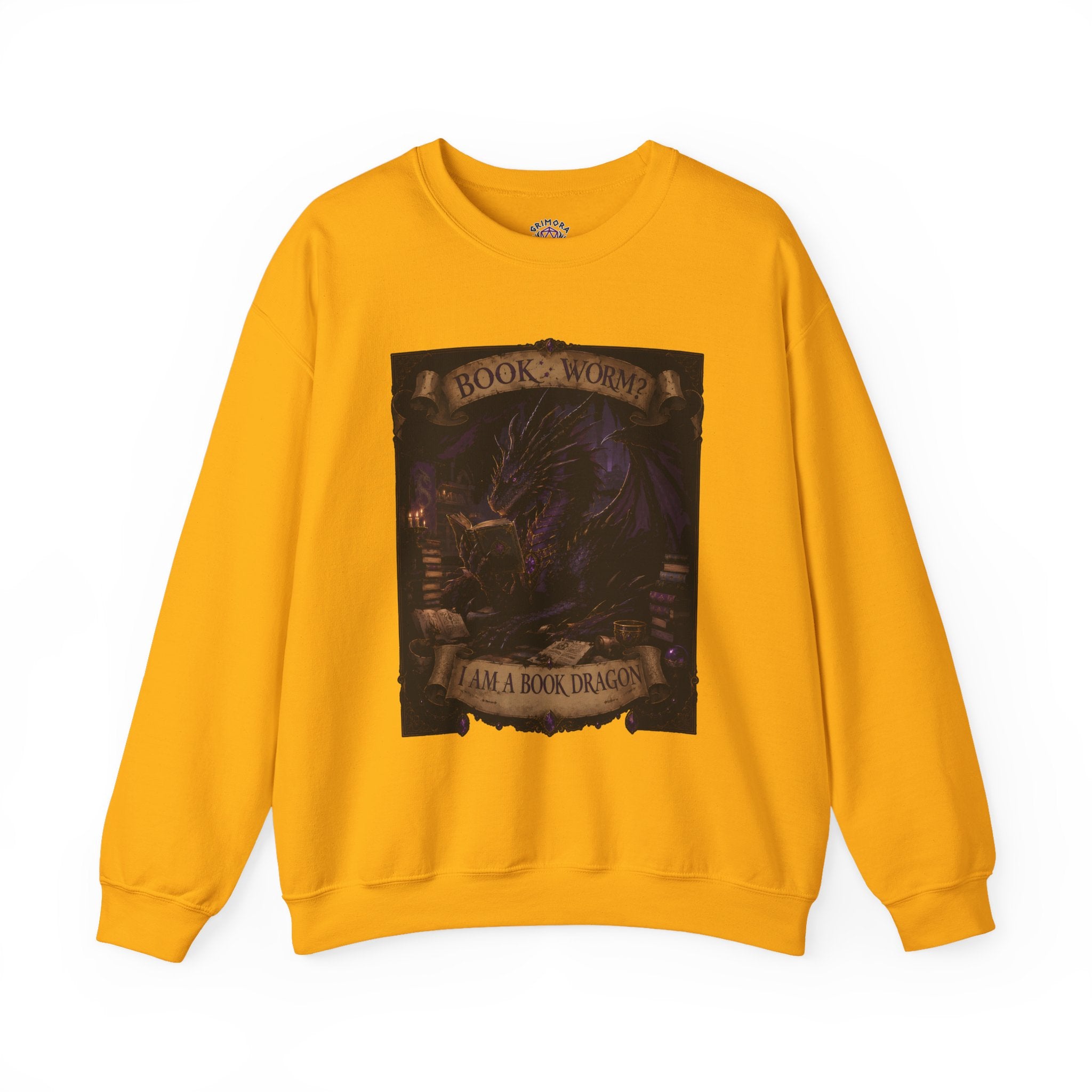 Book Worm? I Am a Book Dragon, Fantasy Reader Sweatshirt