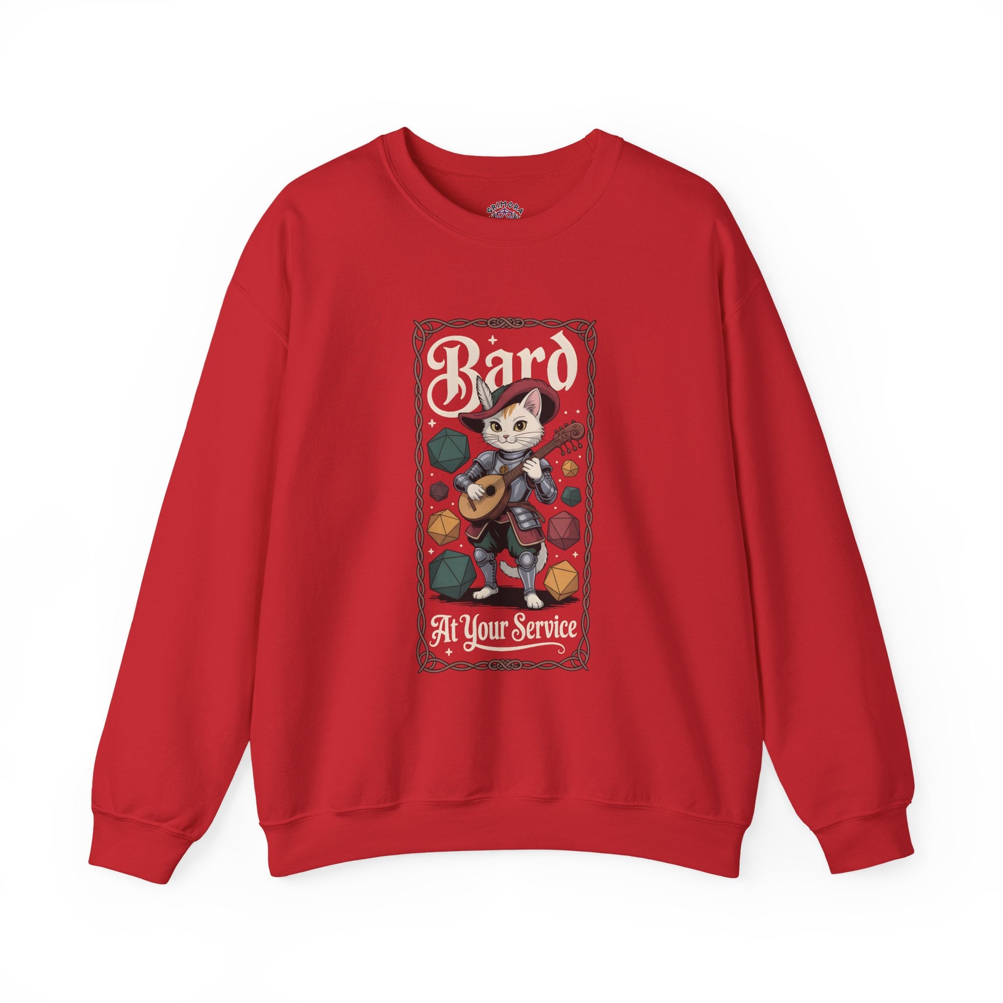 Bard Cat at Your Serivece D&D Sweatshirt | Cat Lover RPG Gift
