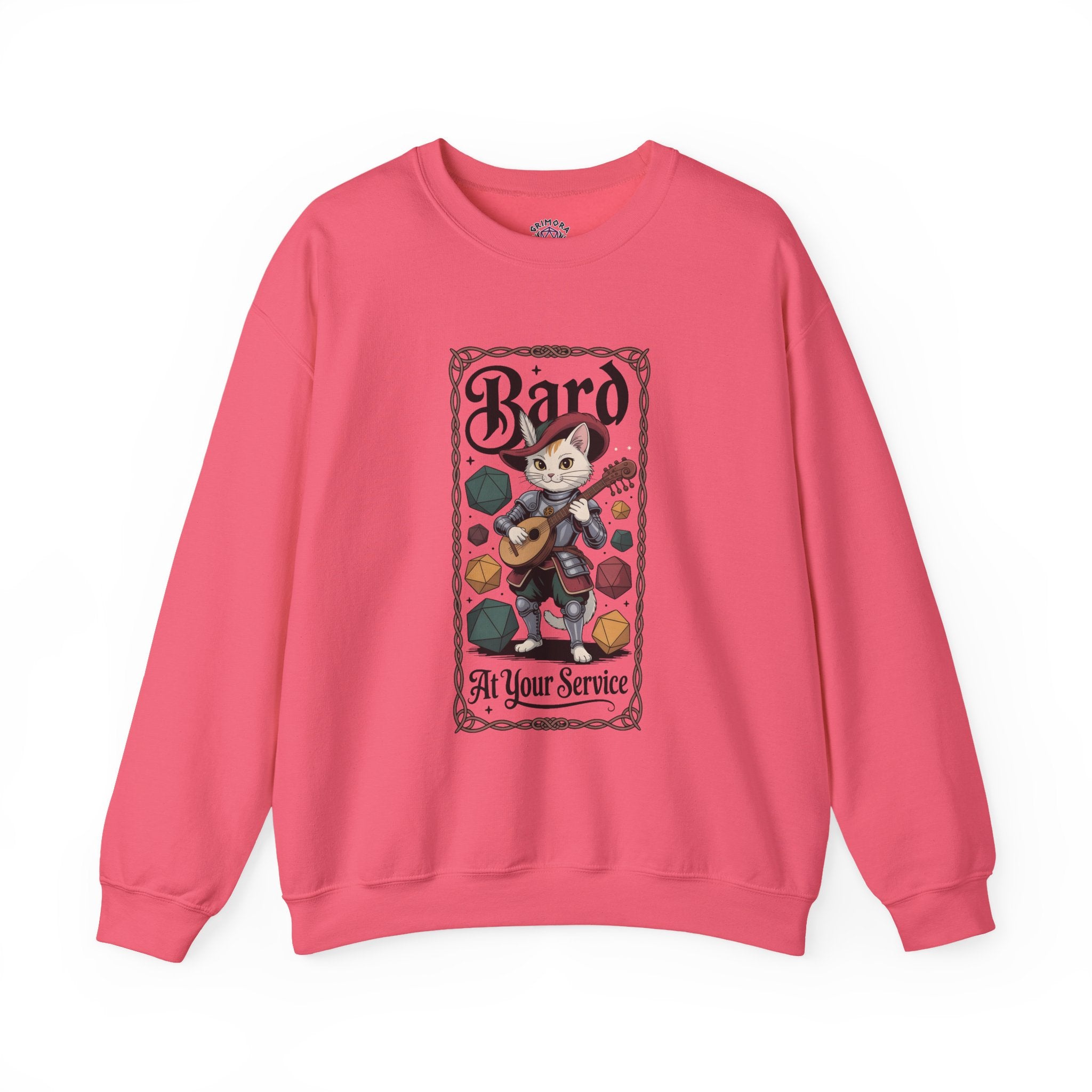 Bard Cat at Your Serivece D&D Sweatshirt | Cat Lover RPG Gift