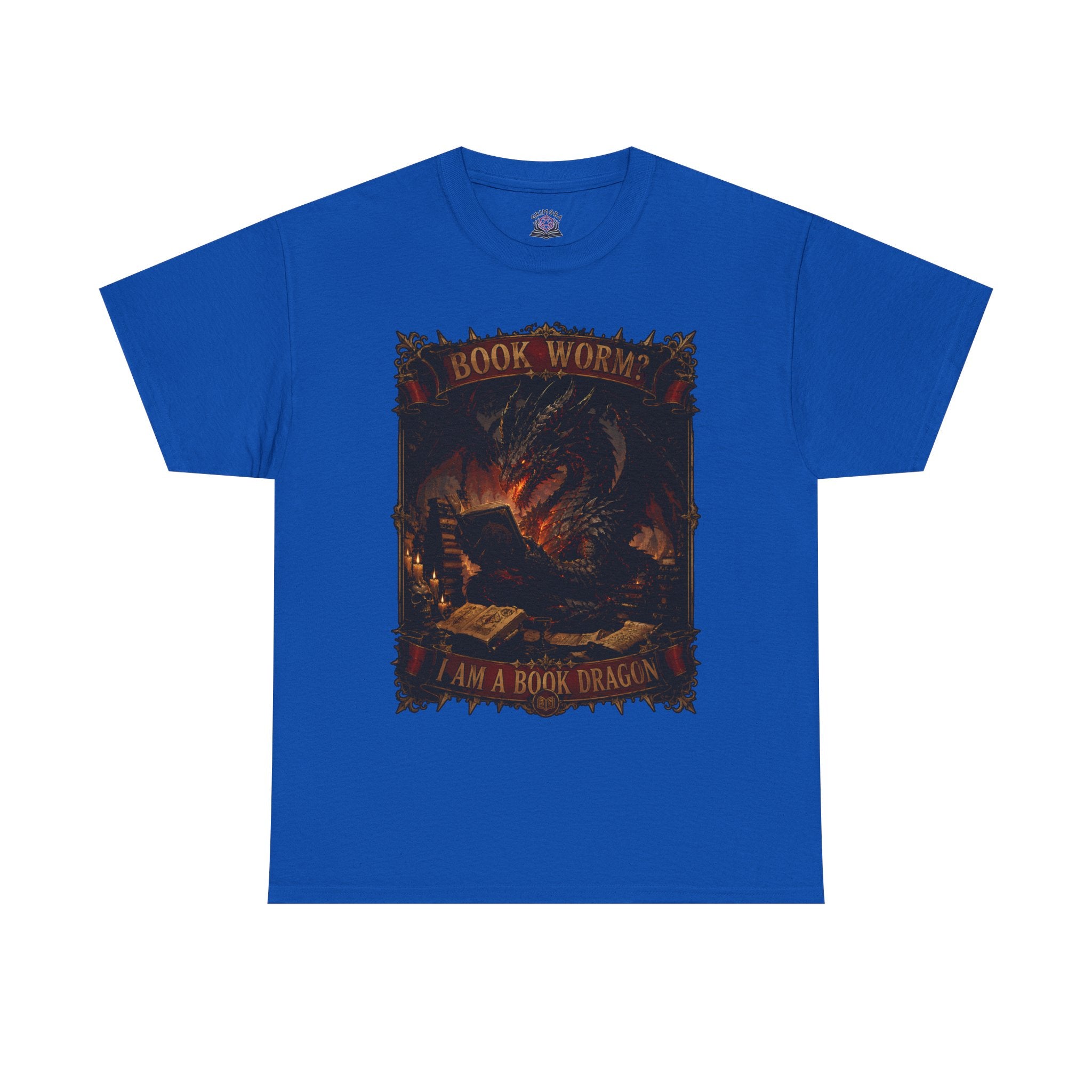 Book Worm? I Am a Book Dragon, Fantasy Reader T-shirt