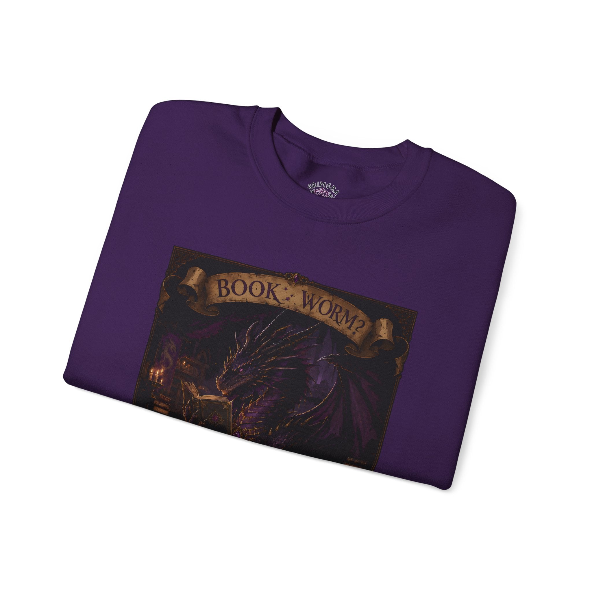 Book Worm? I Am a Book Dragon, Fantasy Reader Sweatshirt