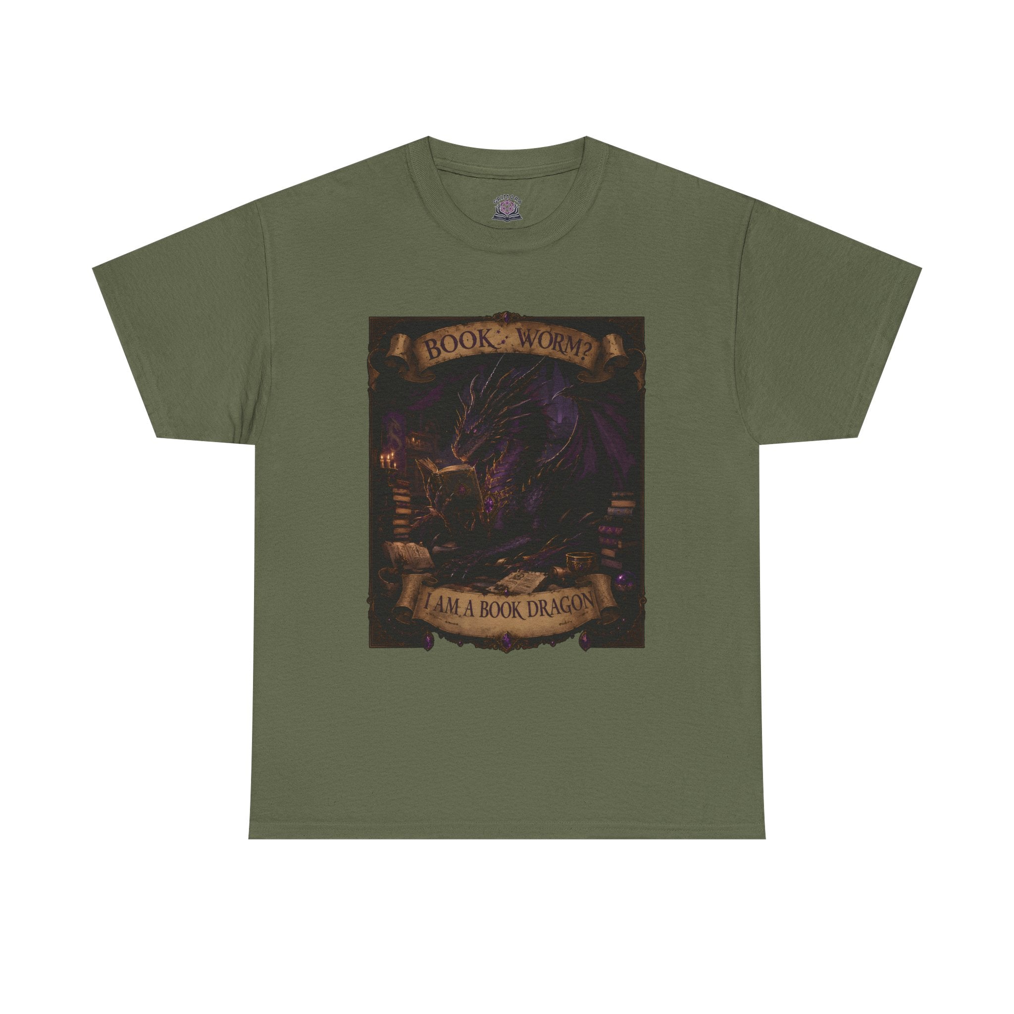 Book Worm? I Am a Book Dragon, Fantasy Reader T-shirt