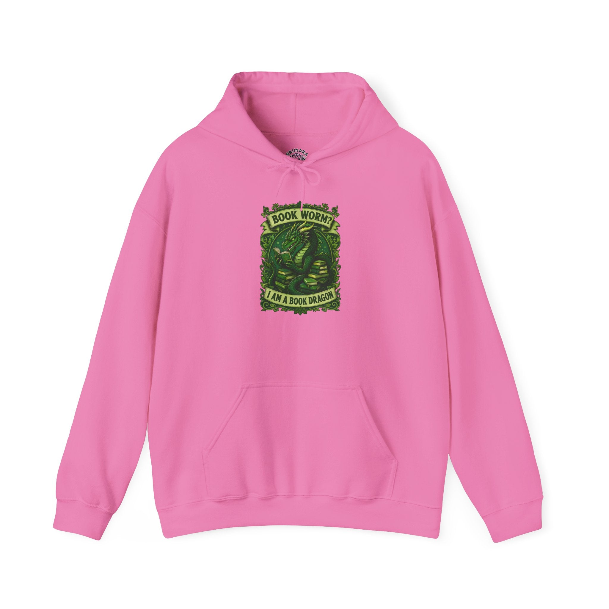 Book Worm? I Am a Book Dragon, Fantasy Reader Hoodie