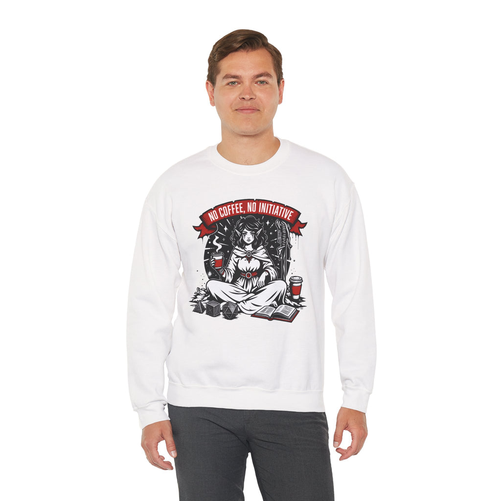 No Coffee, No Initiative | Fantasy RPG Sweatshirt