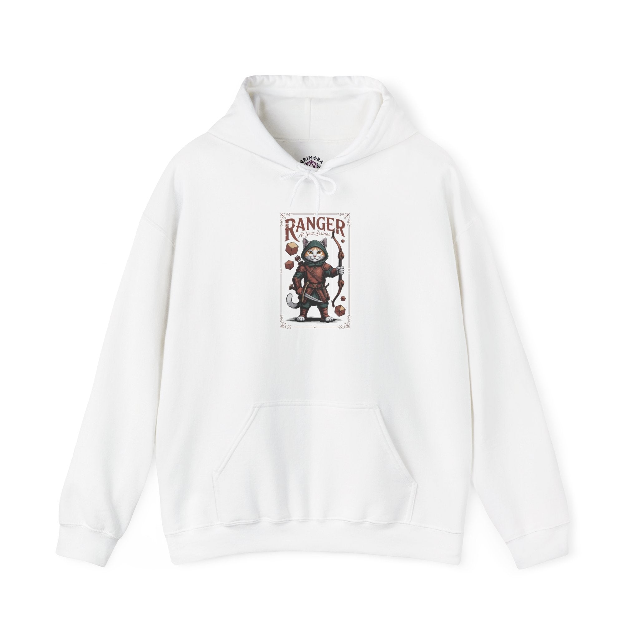 Ranger Cat at Your Serivece D&D Hoodie | Cat Lover RPG Gift