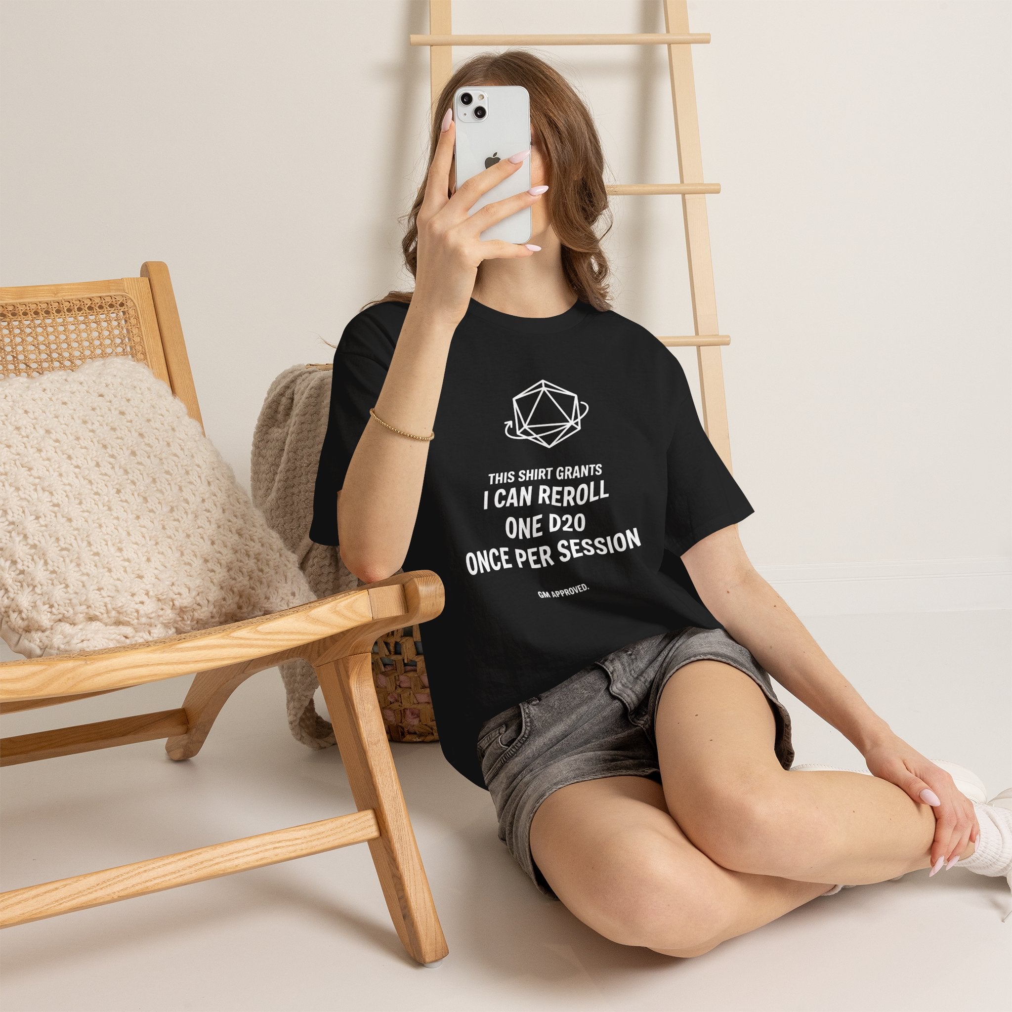 Reroll T-shirt | RPG Personalizable T-shirt