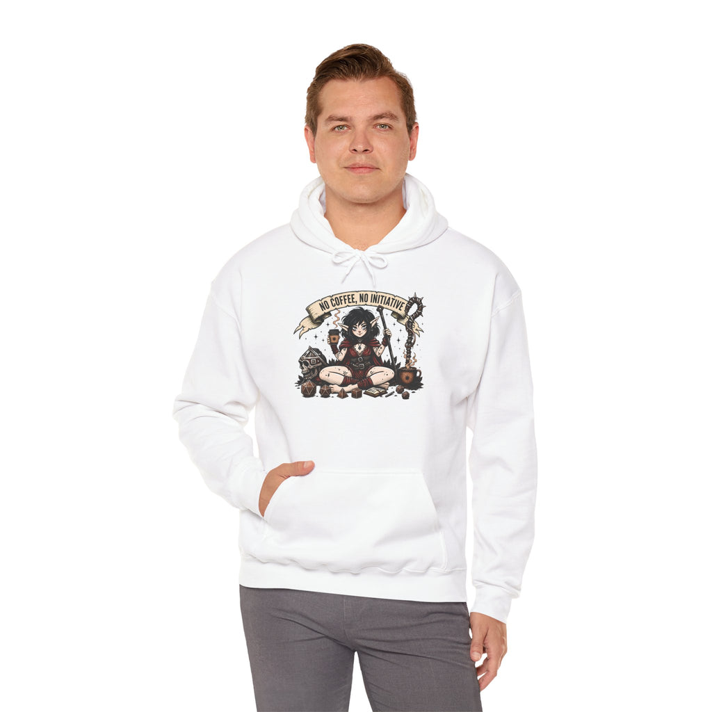 No Coffee, No Initiative | Fantasy RPG Hoodie