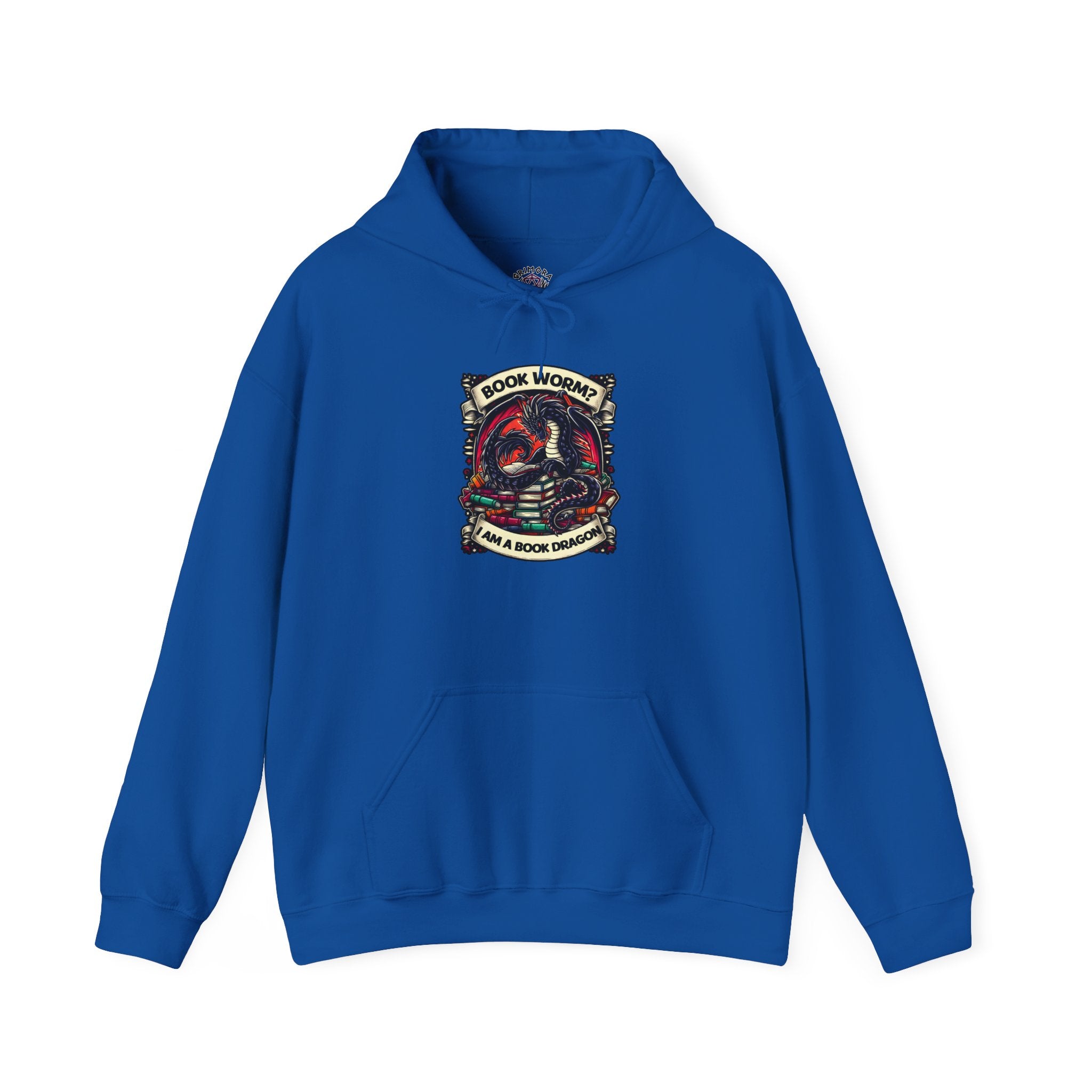 Book Worm? I Am a Book Dragon, Fantasy Reader Hoodie