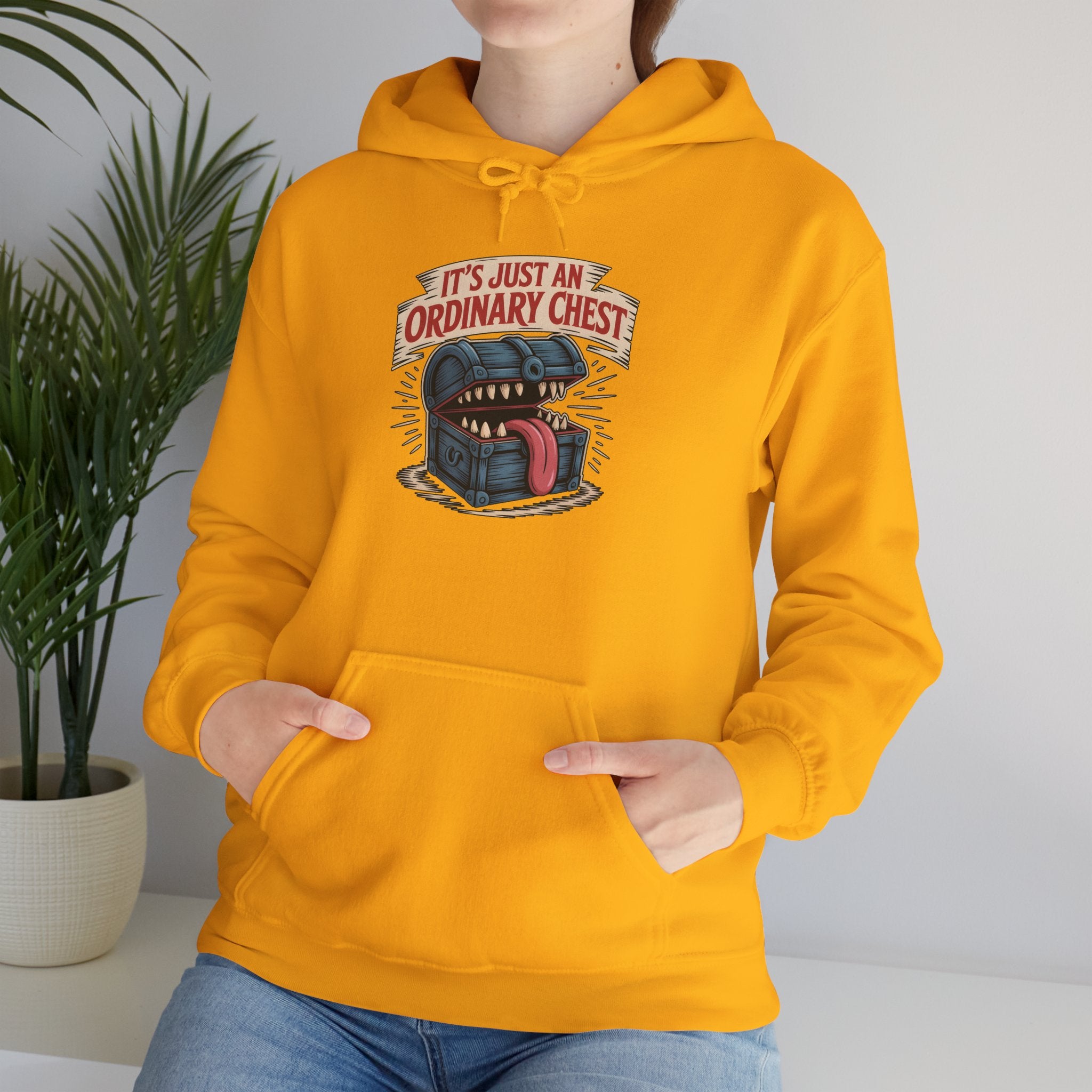 "It's Just An Ordinary Chest" — Mimic monster Hoodie