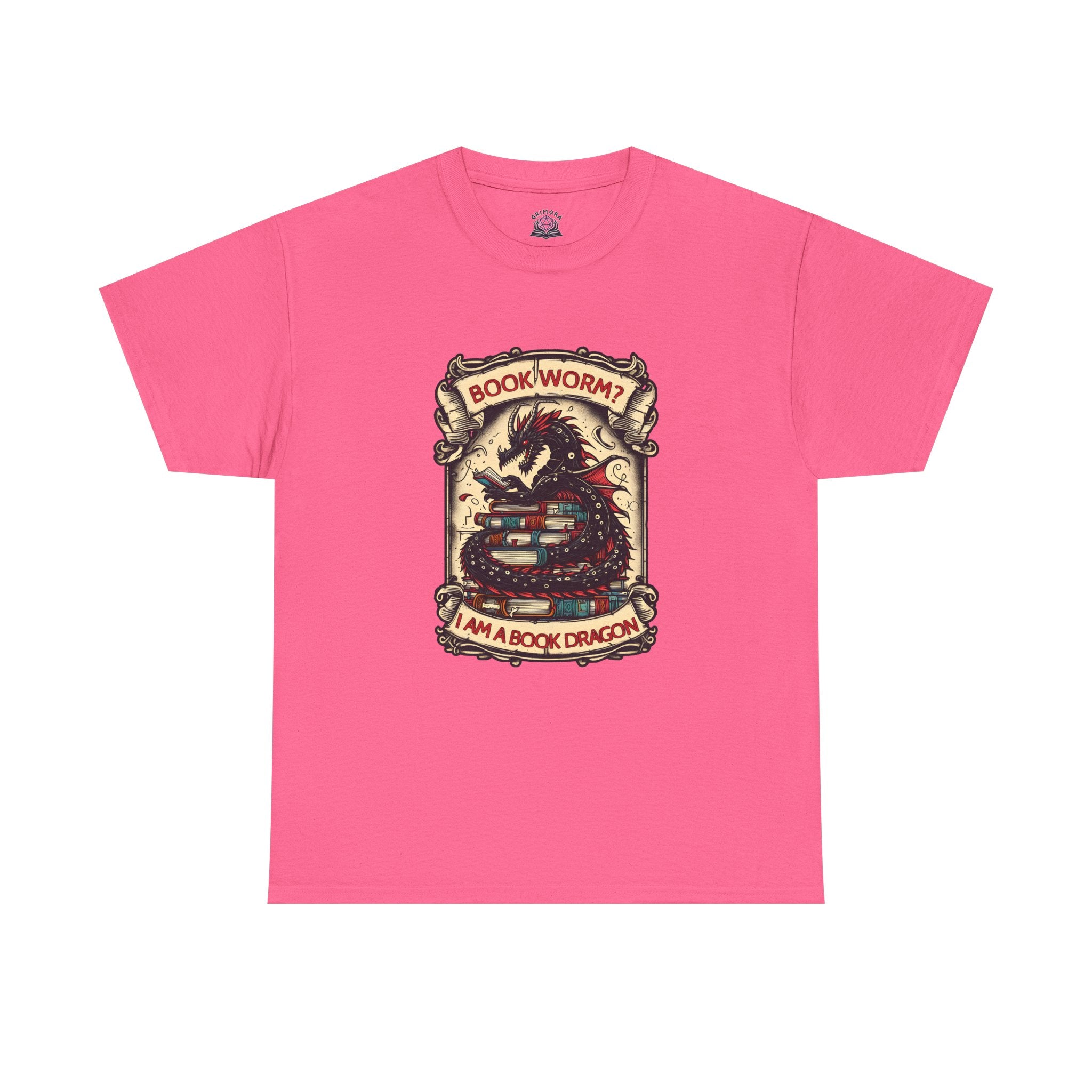 Book Worm? I Am a Book Dragon, Fantasy Reader T-shirt