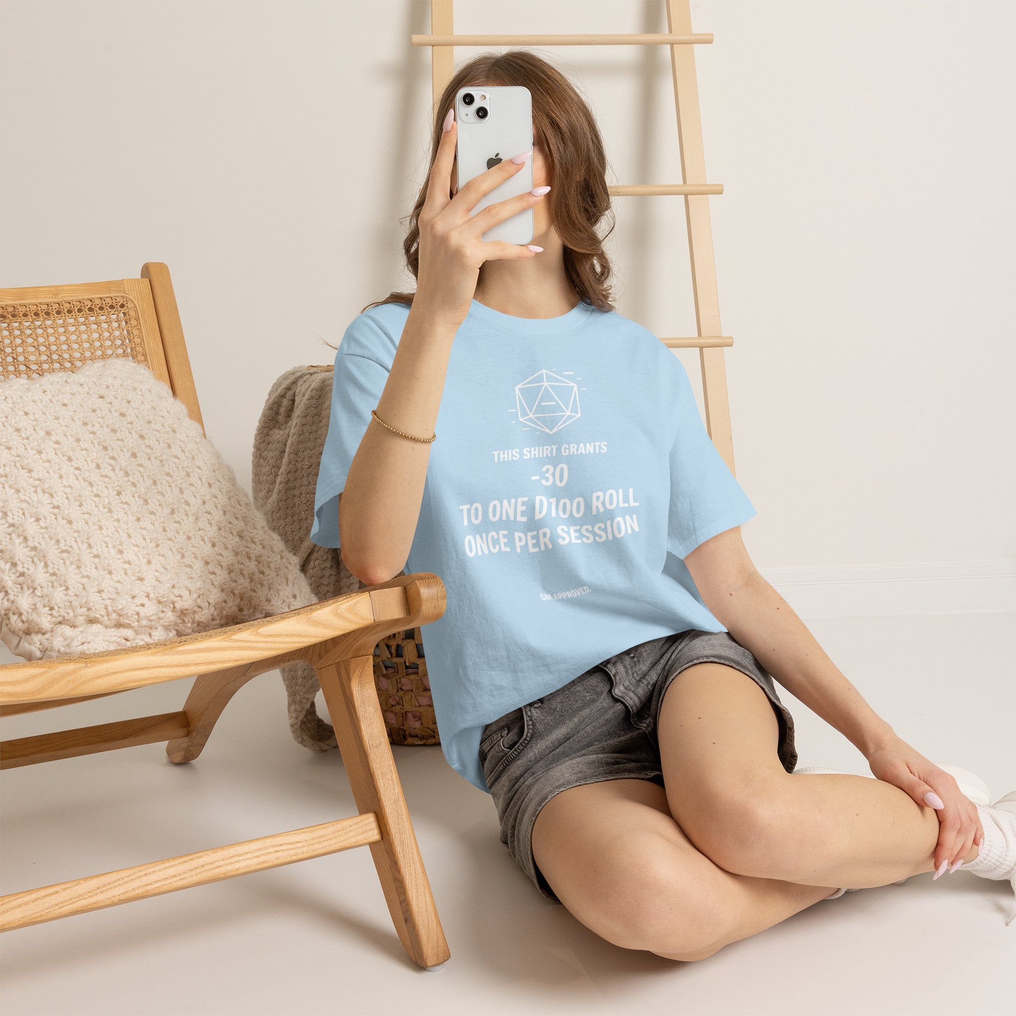 Dice roll minus modifier T-shirt | RPG Personalizable