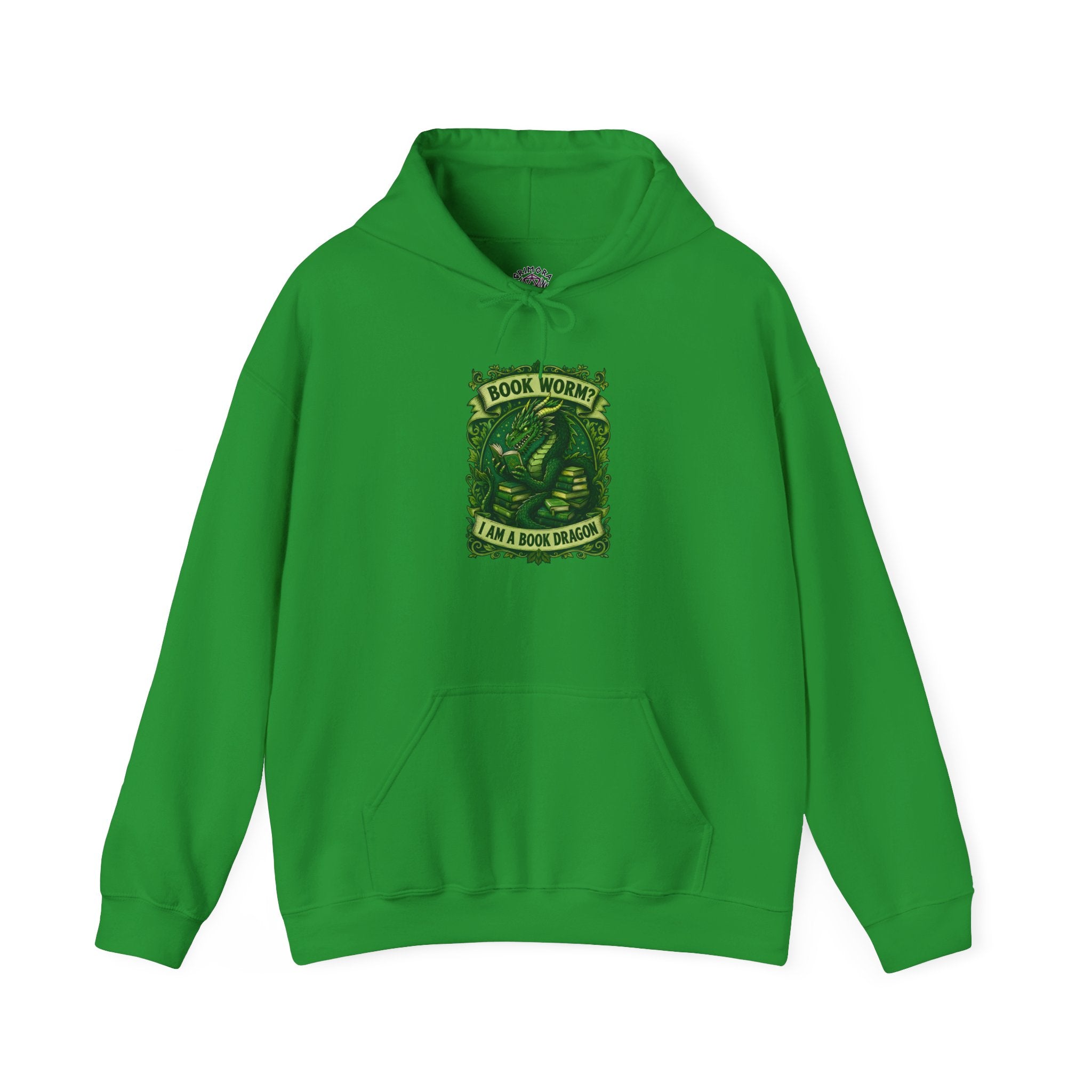 Book Worm? I Am a Book Dragon, Fantasy Reader Hoodie