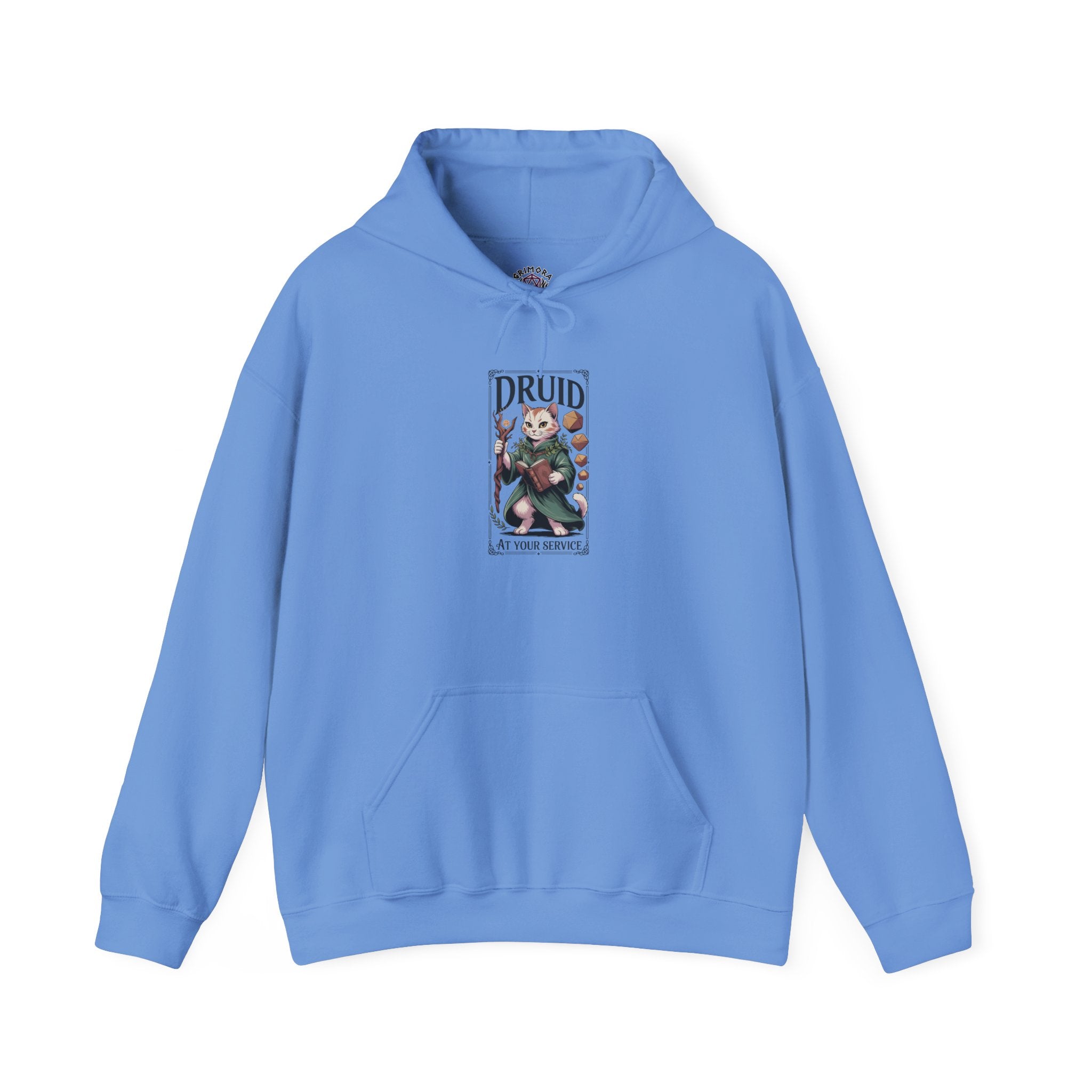 Druid Cat at Your Serivece D&D Hoodie | Cat Lover RPG Gift