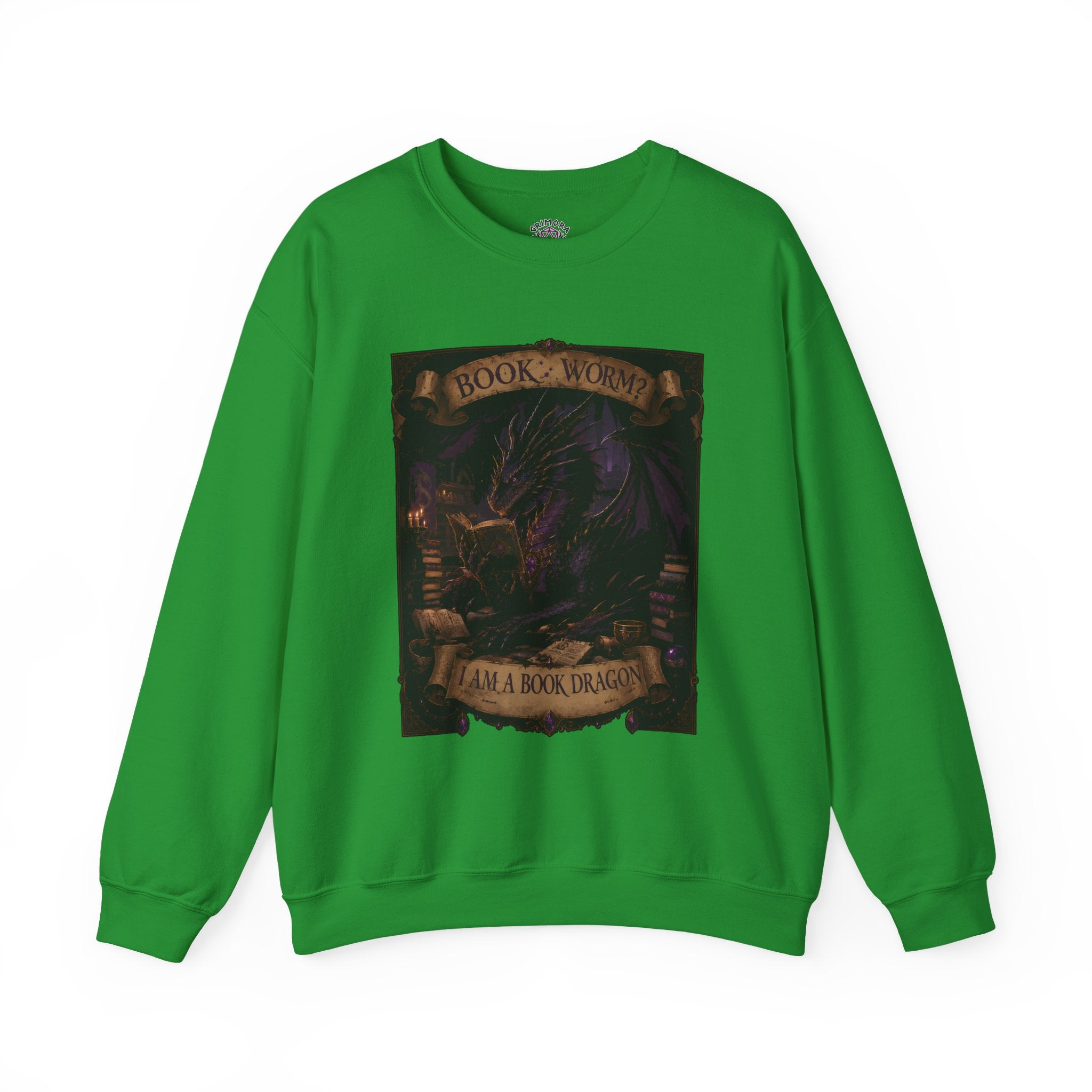 Book Worm? I Am a Book Dragon, Fantasy Reader Sweatshirt