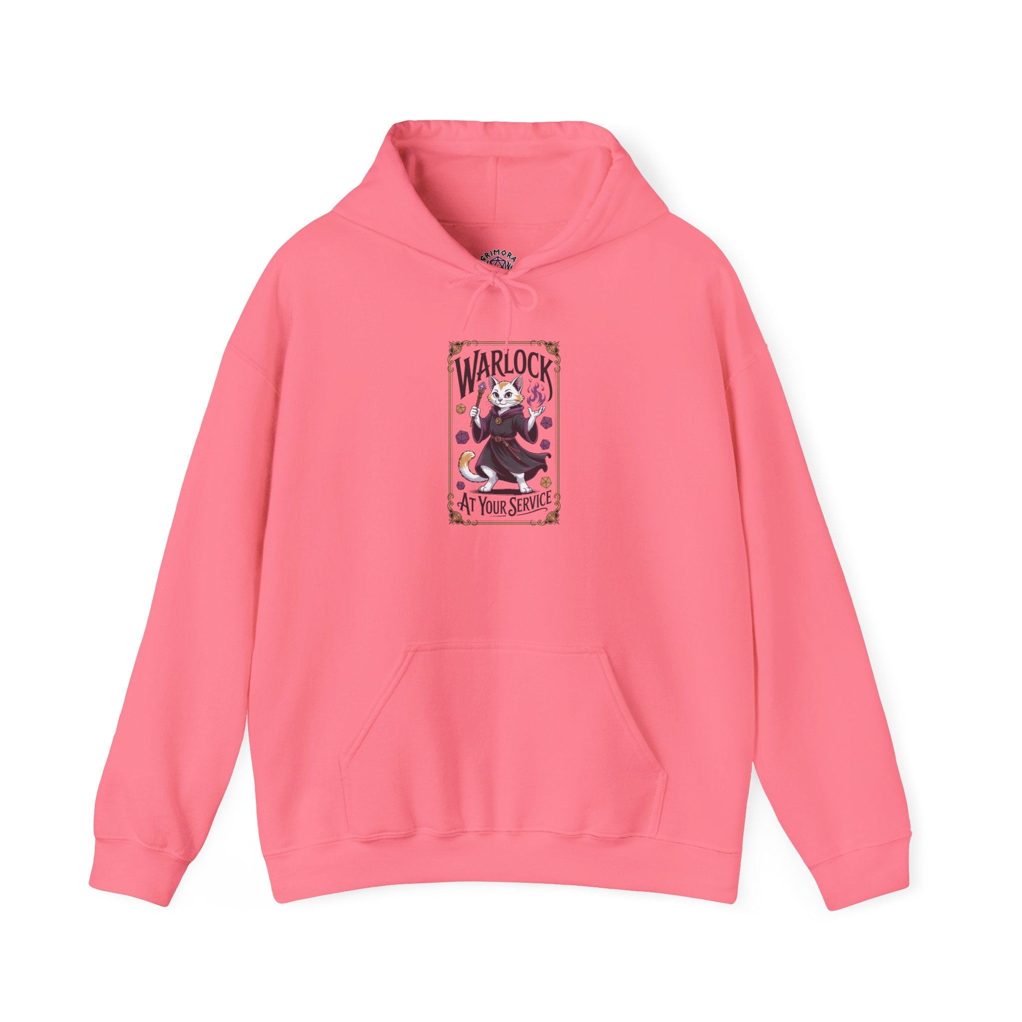 Warlock Cat at Your Serivece D&D Hoodie | Cat Lover RPG Gift