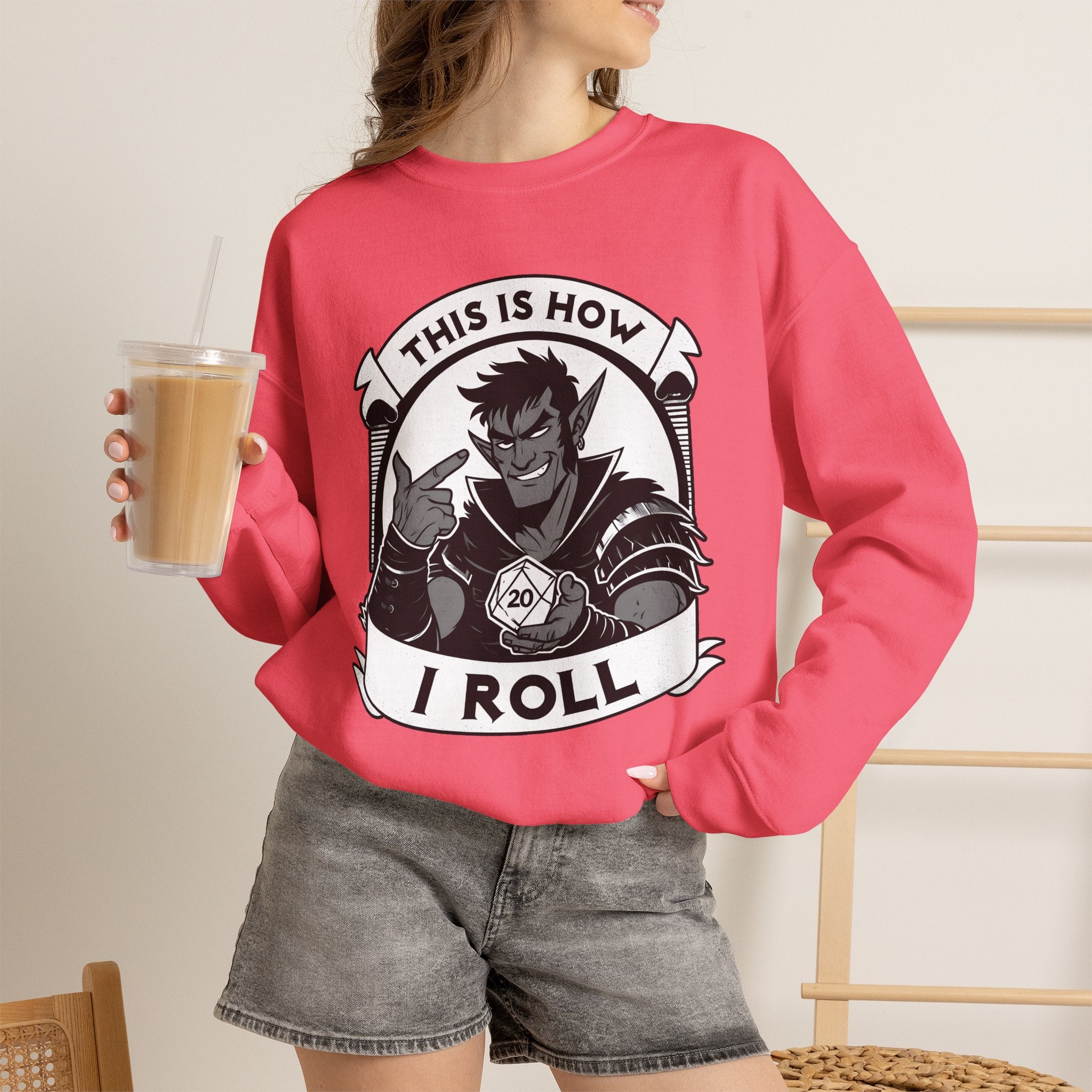 This Is How I Roll D20 Sweatshirt