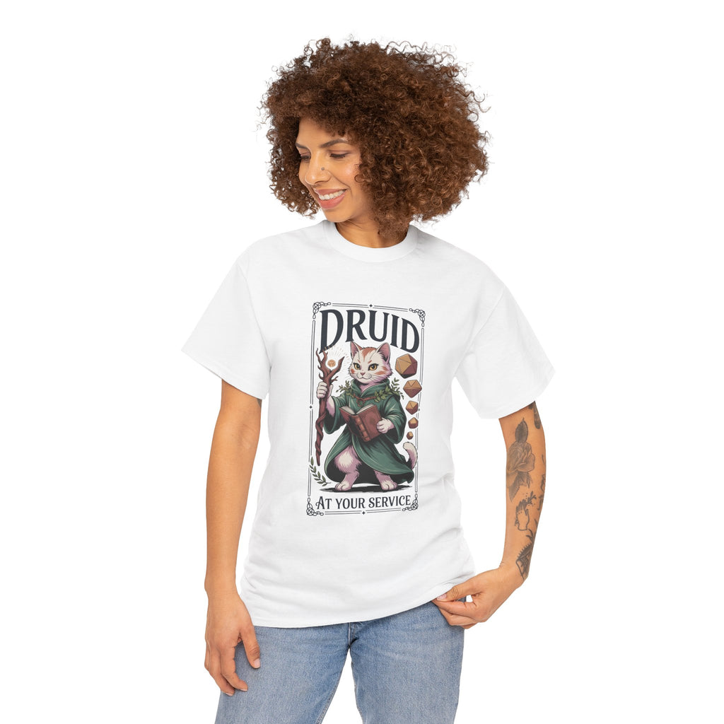 Born to Read, Forced to Work | Book lover  T-shirt | Cat Lover RPG Gift