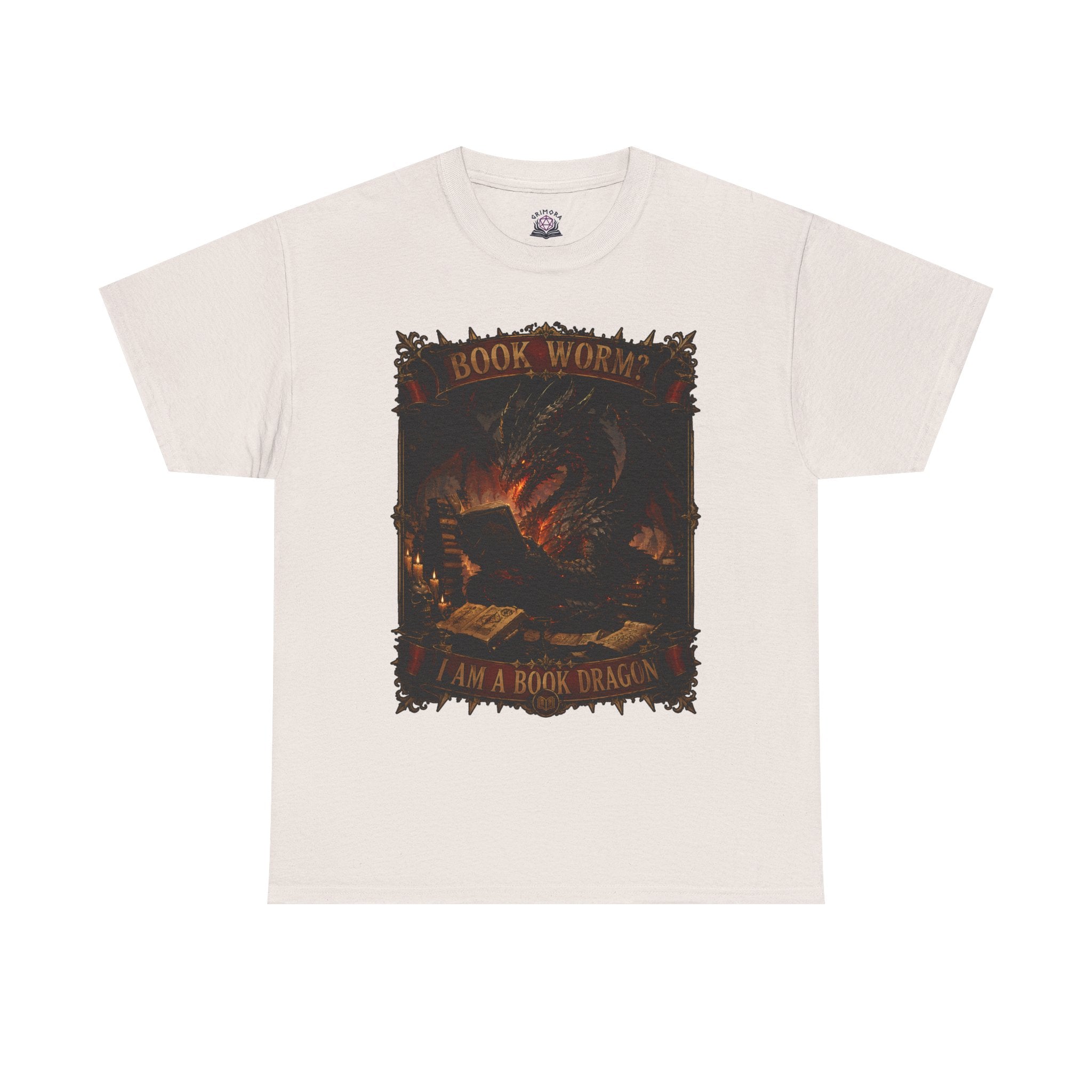 Book Worm? I Am a Book Dragon, Fantasy Reader T-shirt