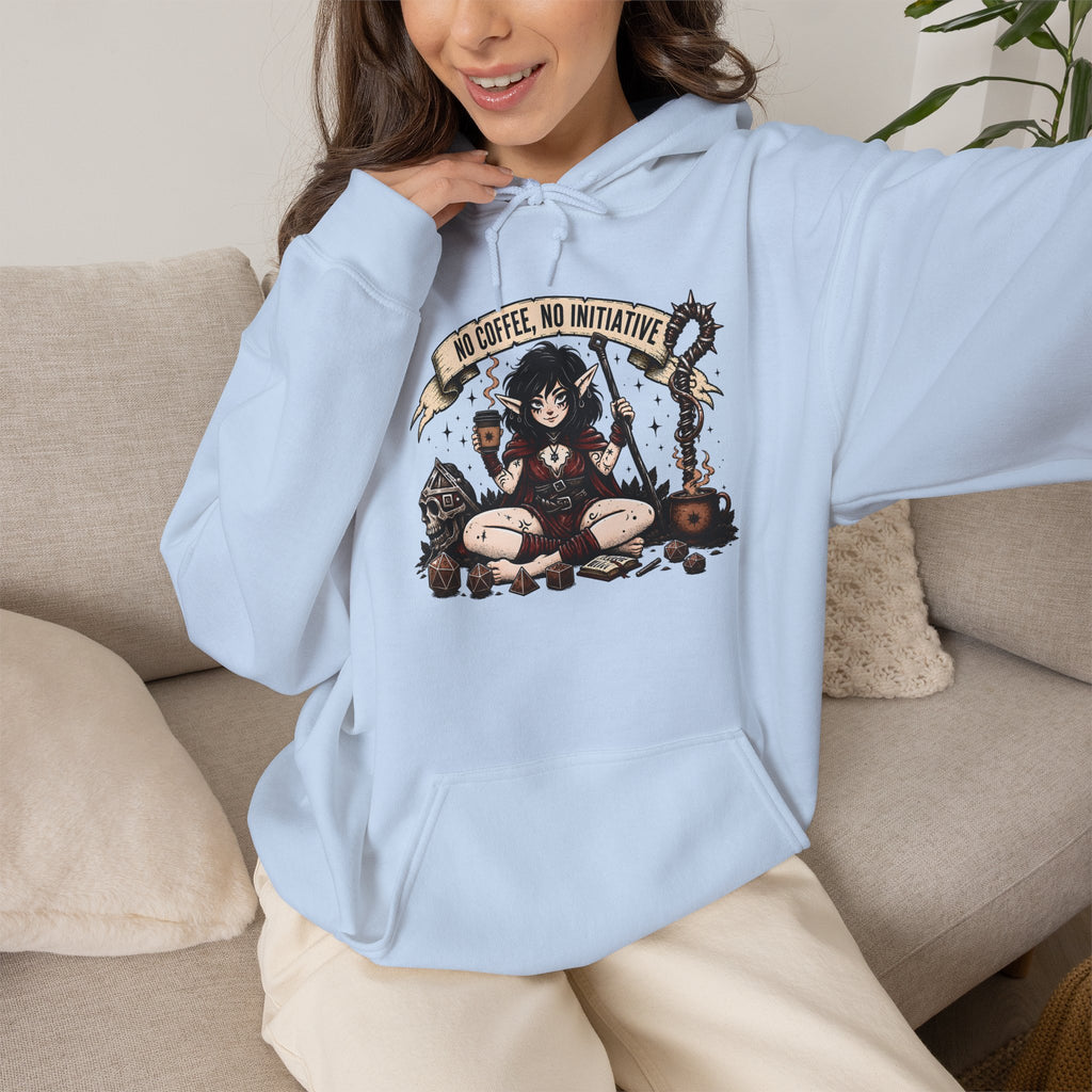 No Coffee, No Initiative | Fantasy RPG Hoodie