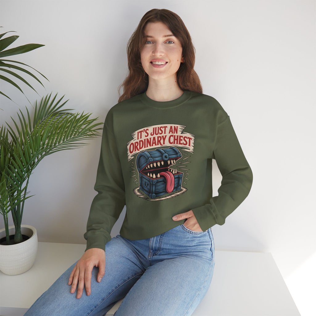 "It's Just An Ordinary Chest" — Mimic monster Sweatshirt
