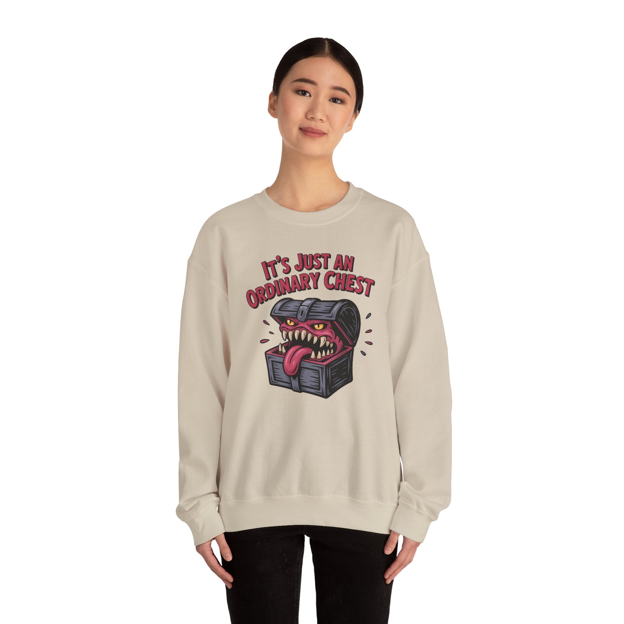 "It's Just An Ordinary Chest" — Mimic monster Sweatshirt