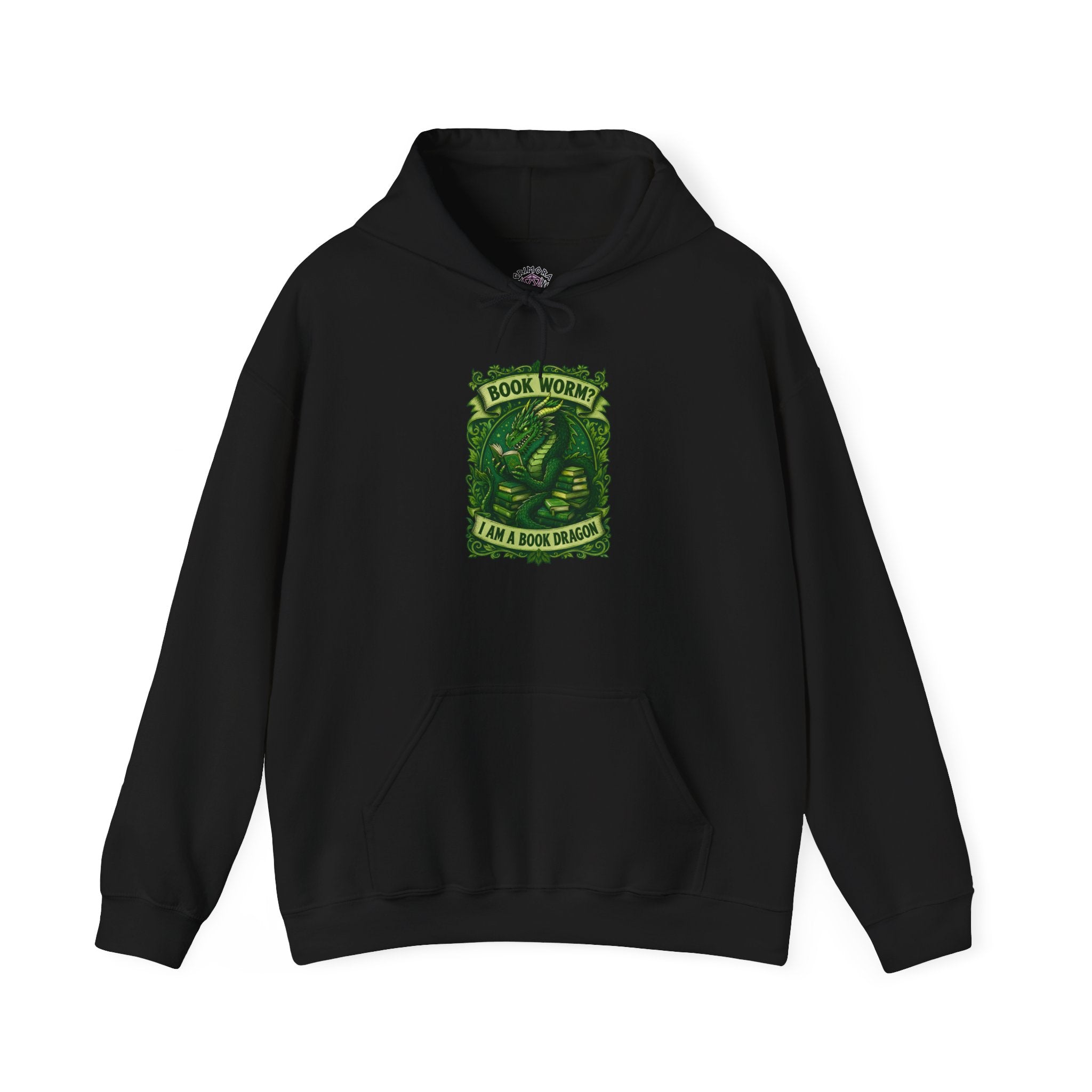 Book Worm? I Am a Book Dragon, Fantasy Reader Hoodie