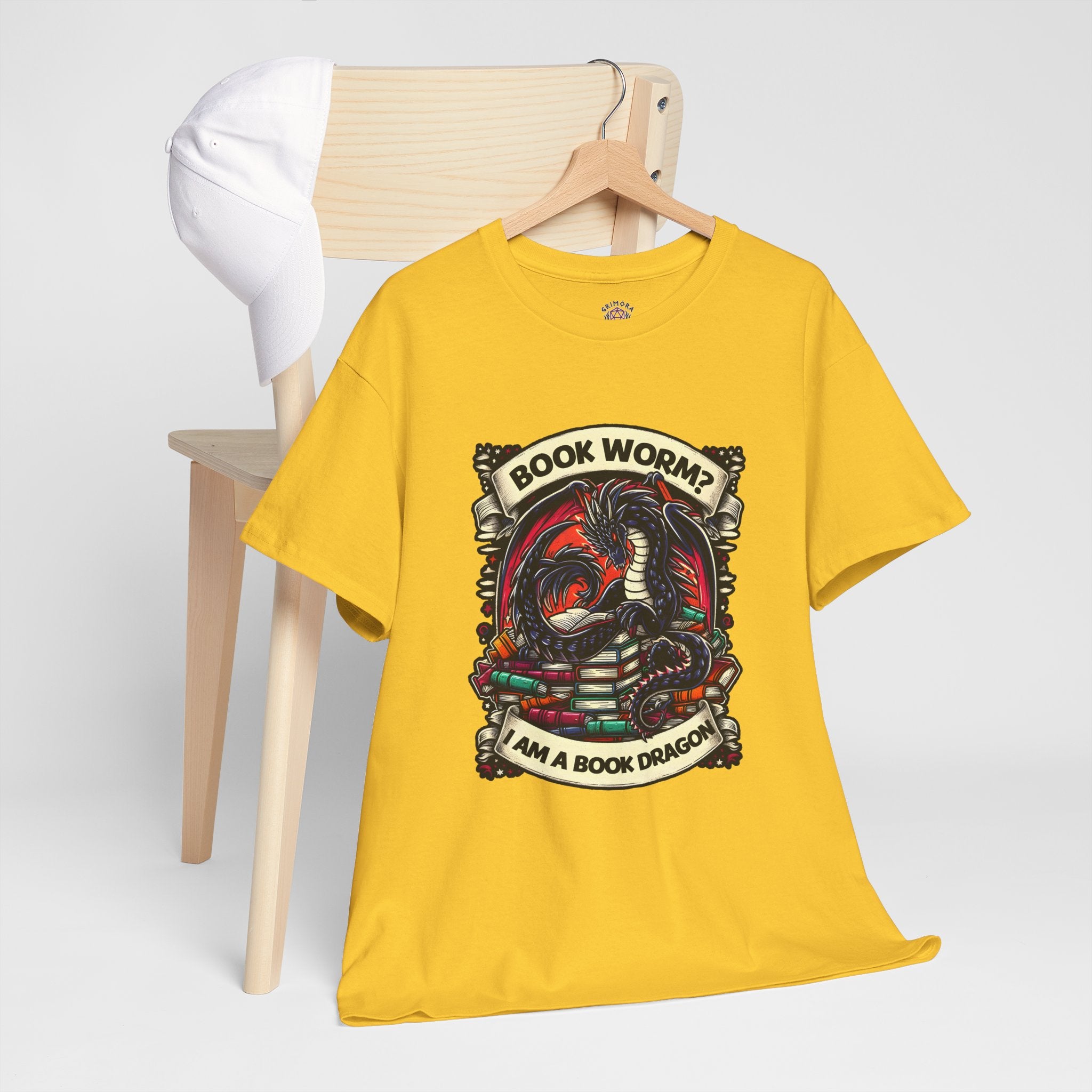Book Worm? I Am a Book Dragon, Fantasy Reader T-shirt